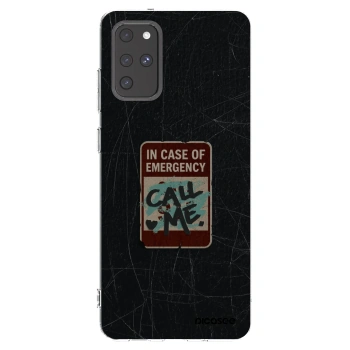 Picasee silikonový průhledný obal pro Samsung Galaxy S20+ G985F - EMERGENCY