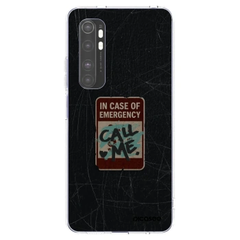 Picasee silikonový průhledný obal pro Xiaomi Mi Note 10 Lite - EMERGENCY