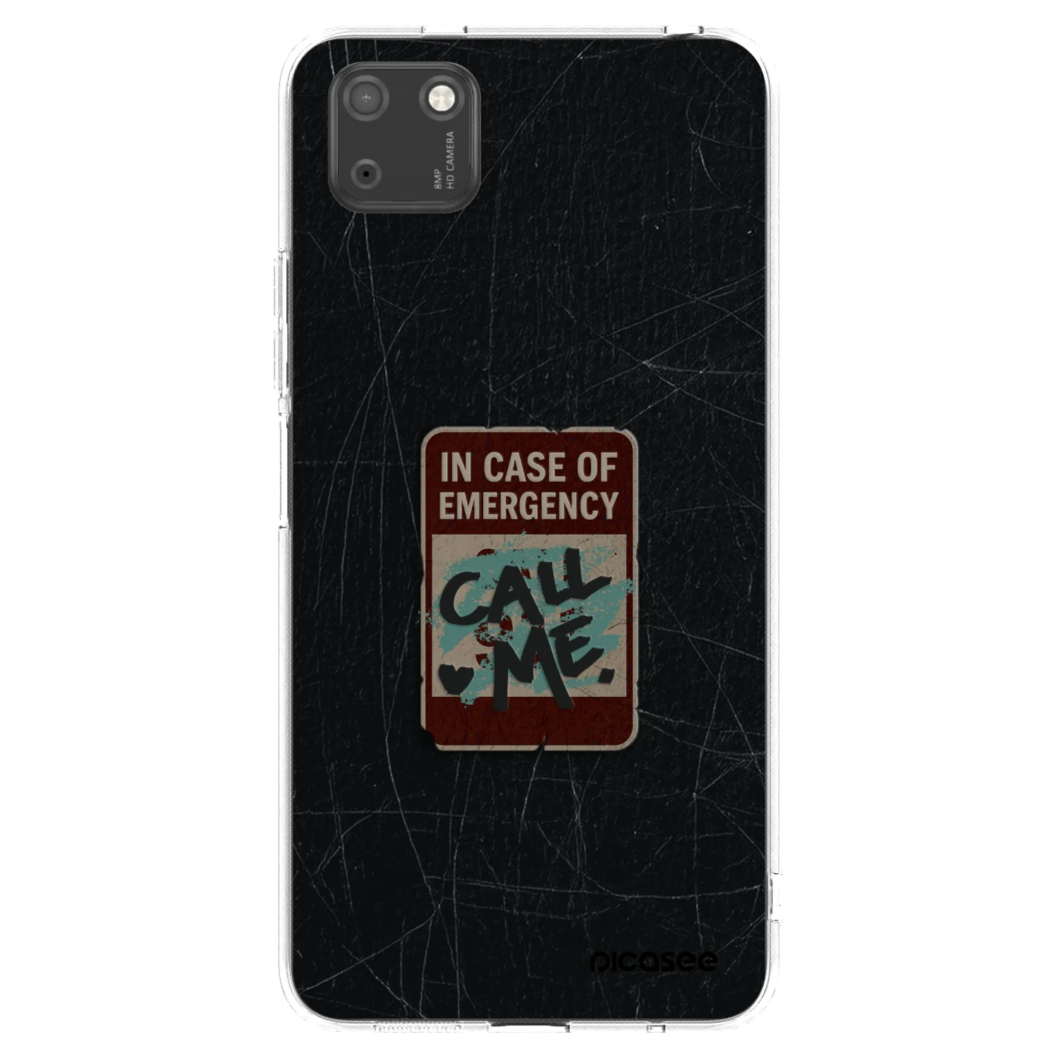 Picasee silikonový průhledný obal pro Huawei Y5P - EMERGENCY