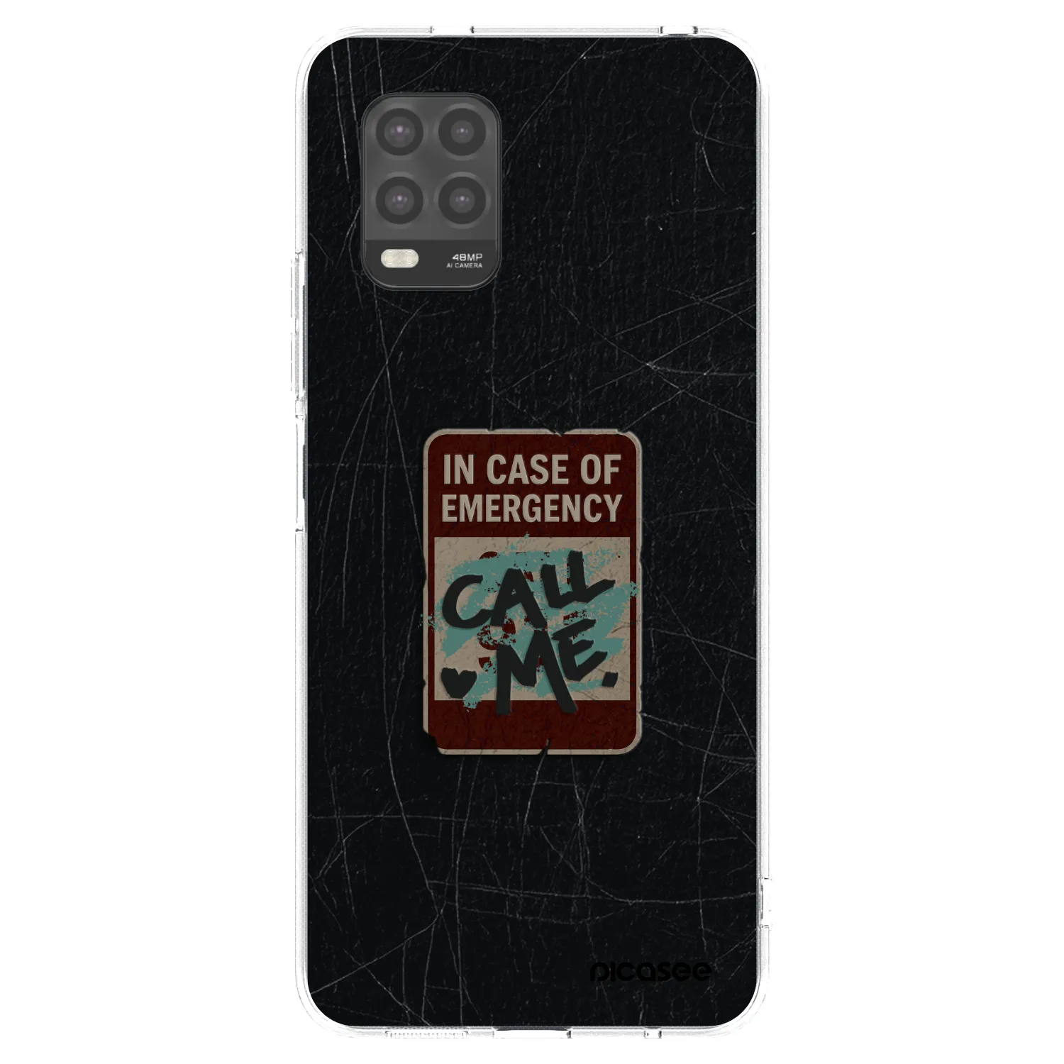 Picasee silikonový průhledný obal pro Xiaomi Mi 10 Lite - EMERGENCY
