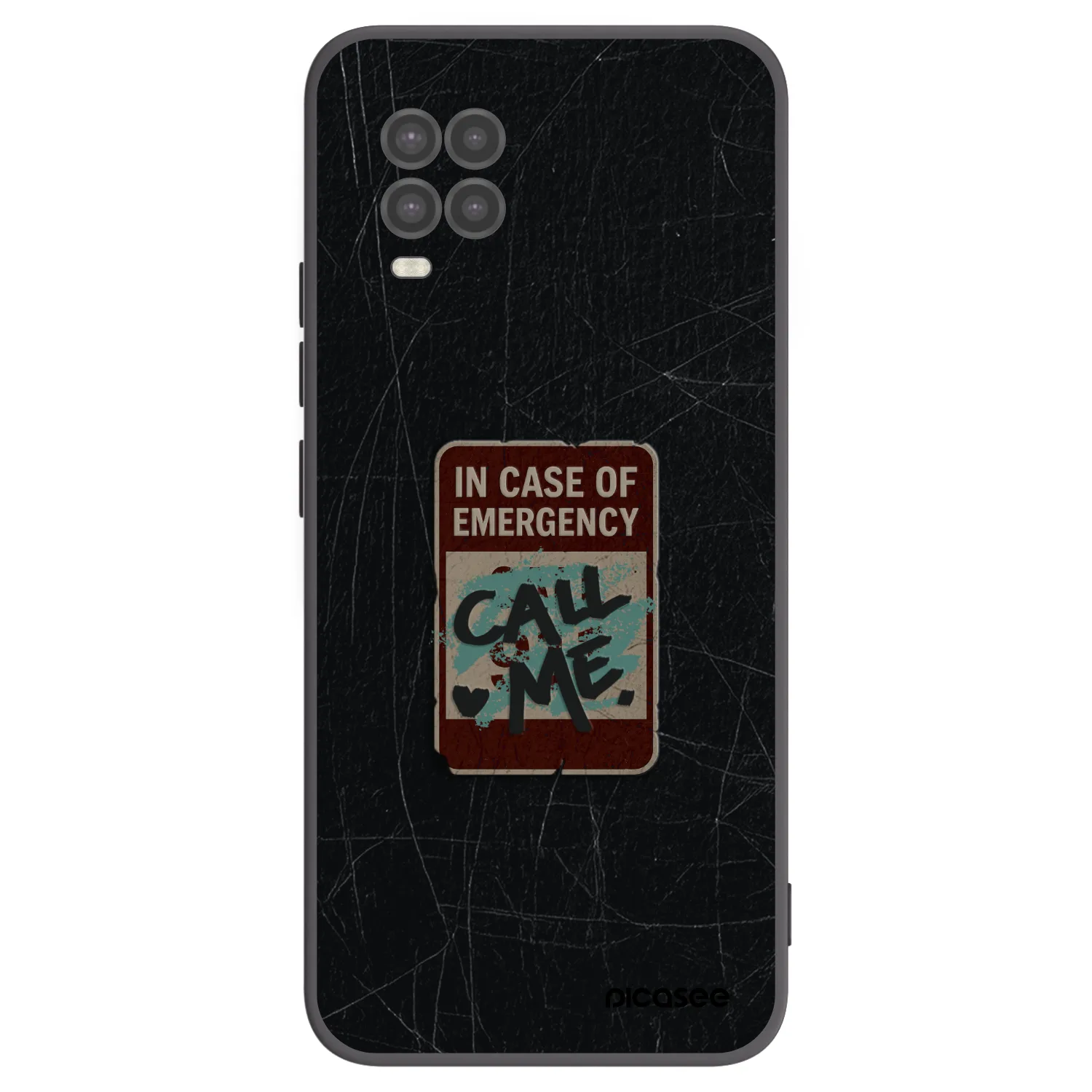 Picasee silikonový černý obal pro Xiaomi Mi 10 Lite - EMERGENCY