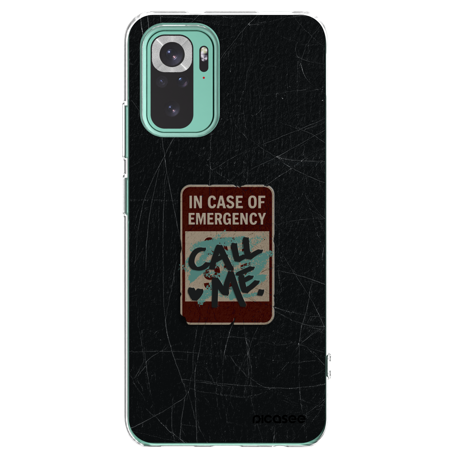Picasee silikonový průhledný obal pro Xiaomi Redmi Note 10 Pro - EMERGENCY