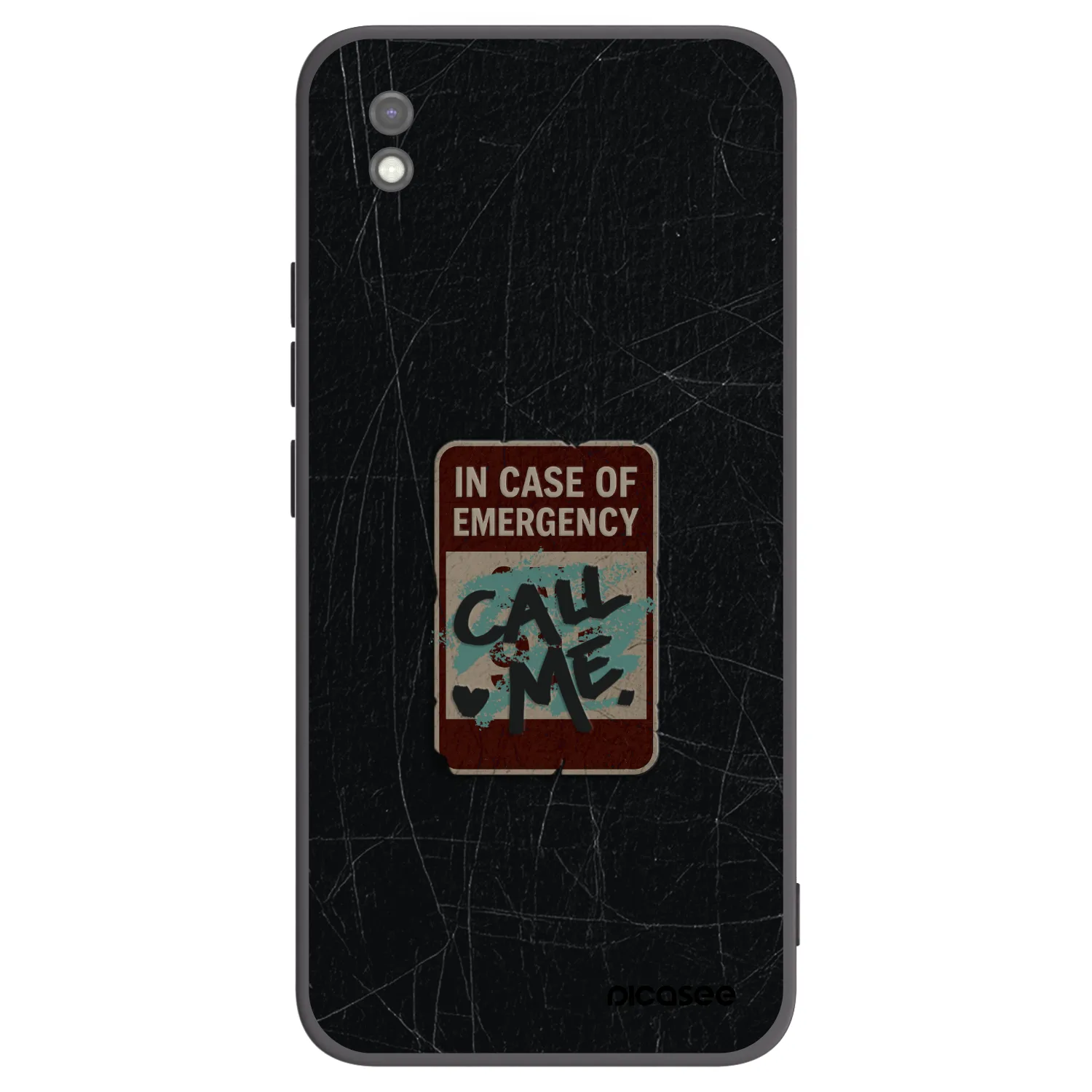 Picasee silikonový černý obal pro Xiaomi Redmi 9AT - EMERGENCY