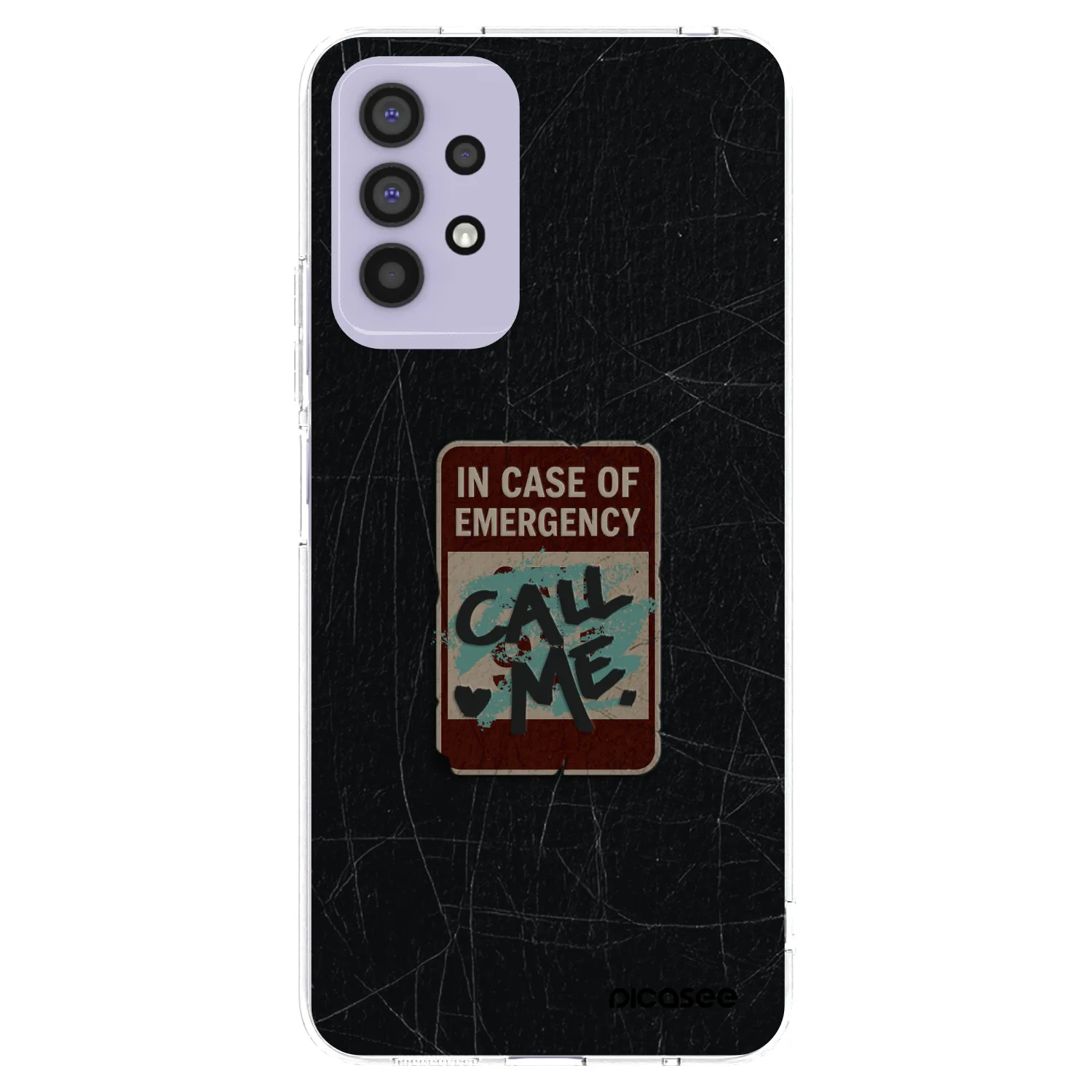 Picasee silikonový průhledný obal pro Samsung Galaxy A32 4G SM-A325F - EMERGENCY