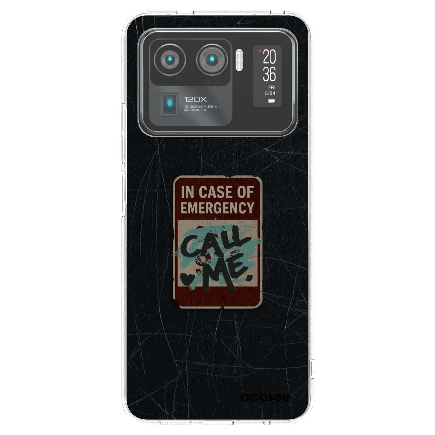 Picasee silikonový průhledný obal pro Xiaomi Mi 11 Ultra - EMERGENCY