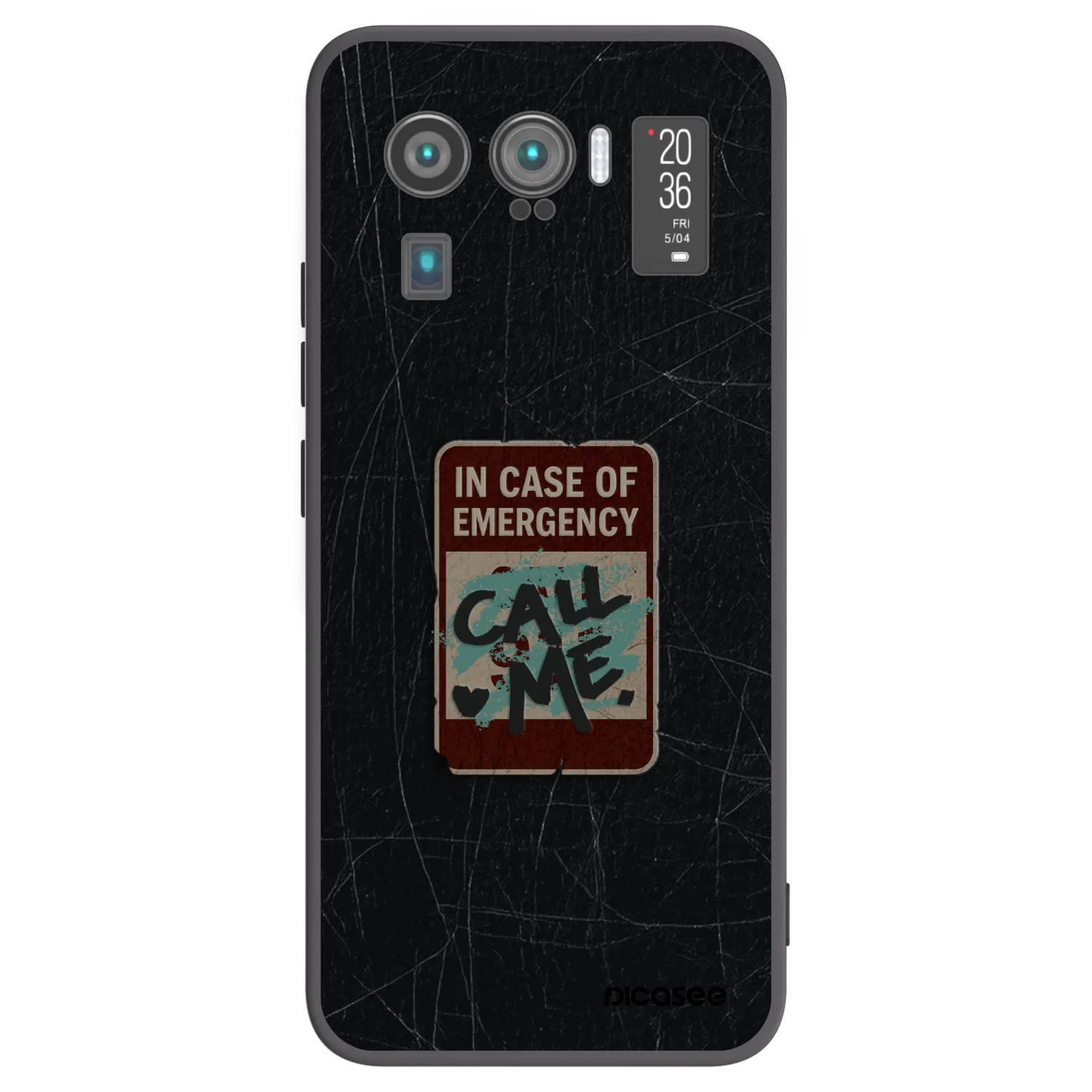 Picasee silikonový černý obal pro Xiaomi Mi 11 Ultra - EMERGENCY