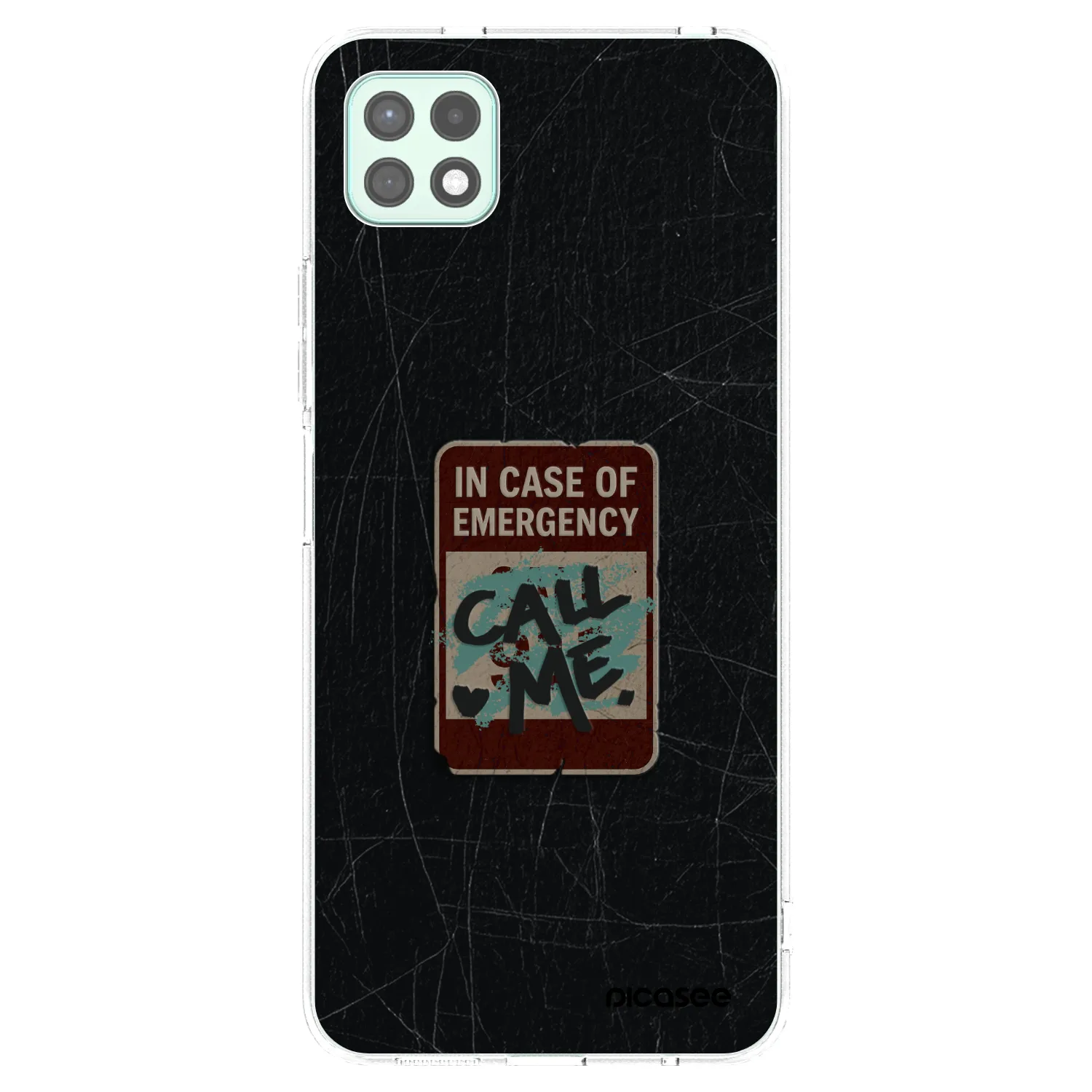 Picasee silikonový průhledný obal pro Samsung Galaxy A22 A226B 5G - EMERGENCY