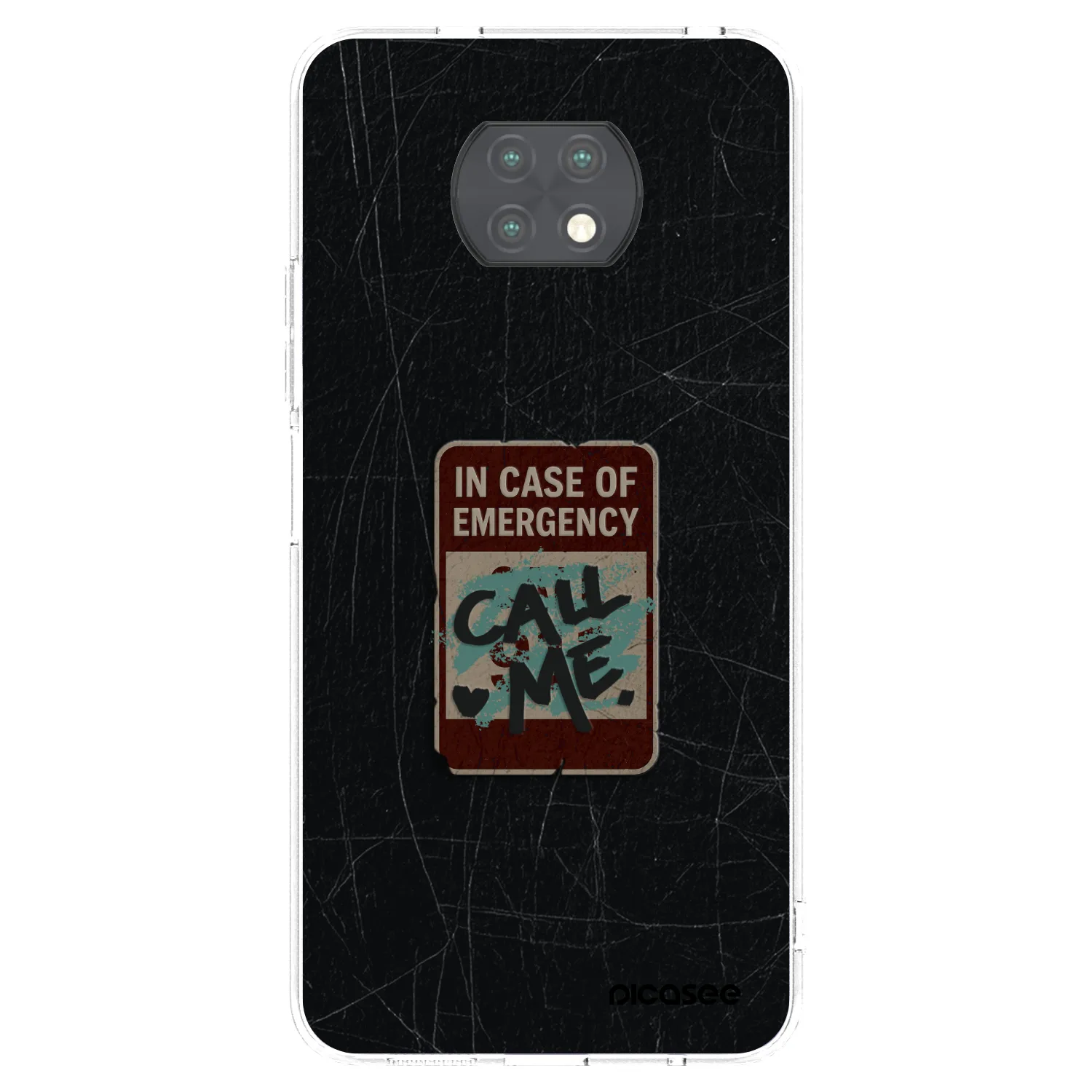 Picasee silikonový průhledný obal pro Xiaomi Redmi Note 9T - EMERGENCY