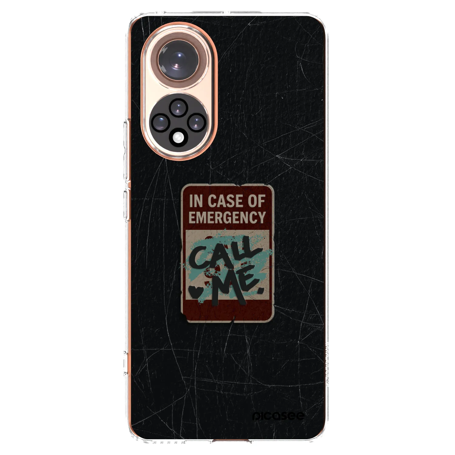 Picasee silikonový průhledný obal pro Honor 50 5G - EMERGENCY