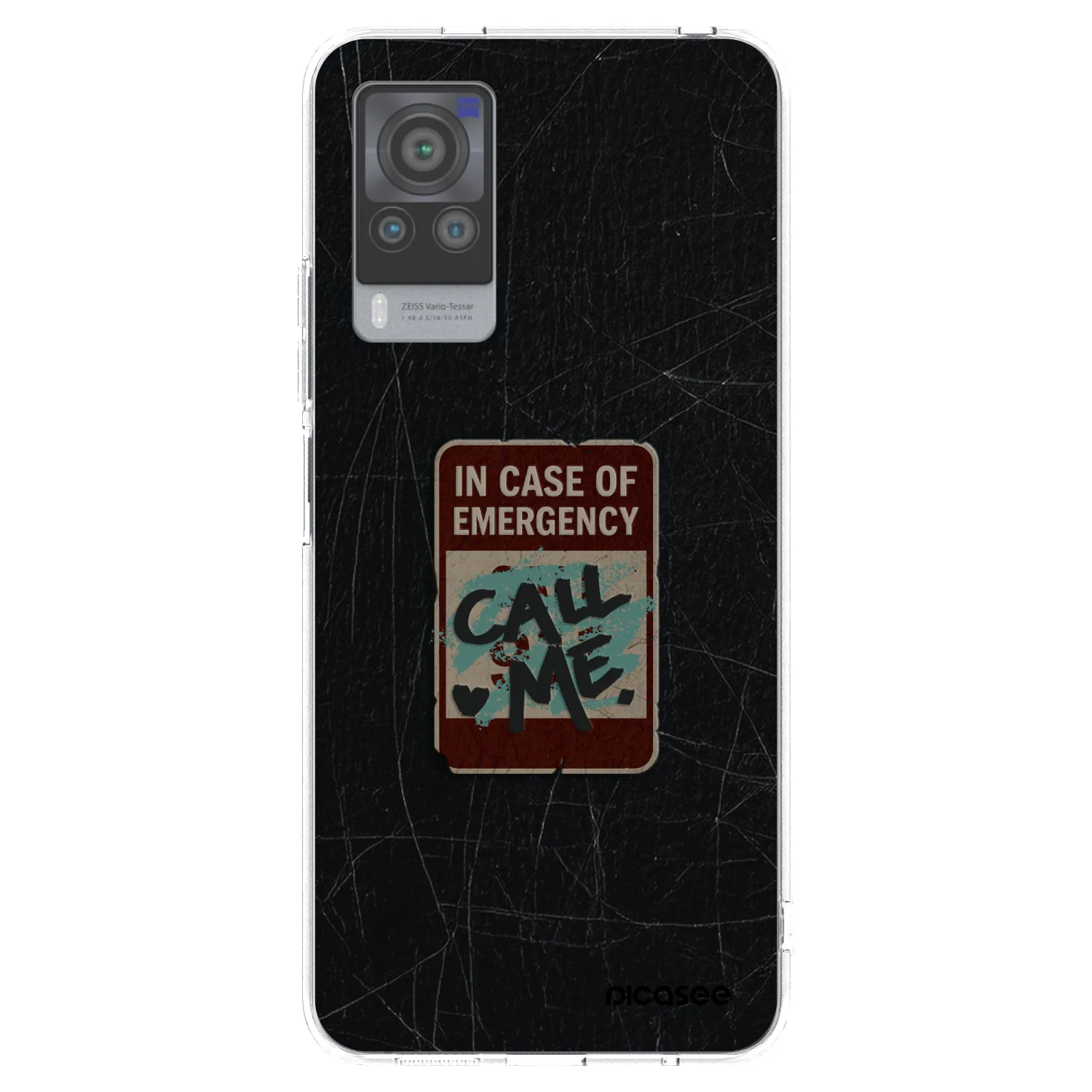 Picasee silikonový průhledný obal pro Vivo X60 Pro 5G - EMERGENCY