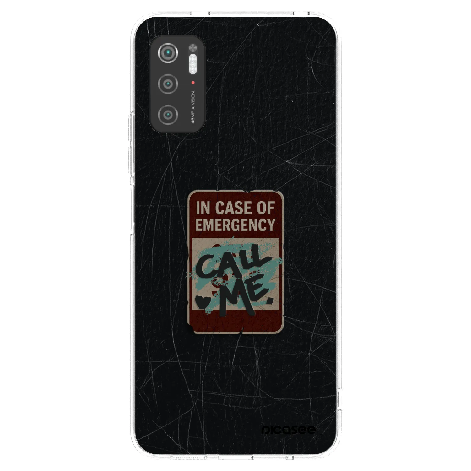 Picasee silikonový průhledný obal pro Xiaomi Poco M3 Pro 5G - EMERGENCY