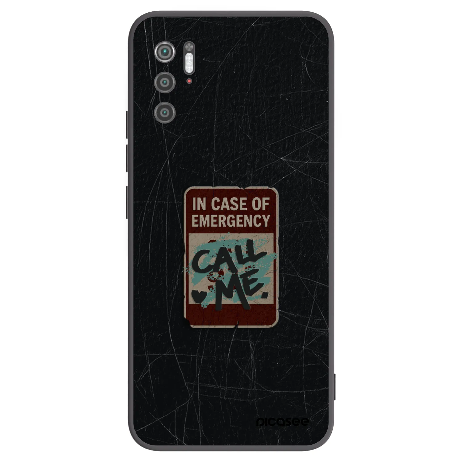 Picasee silikonový černý obal pro Xiaomi Poco M3 Pro 5G - EMERGENCY