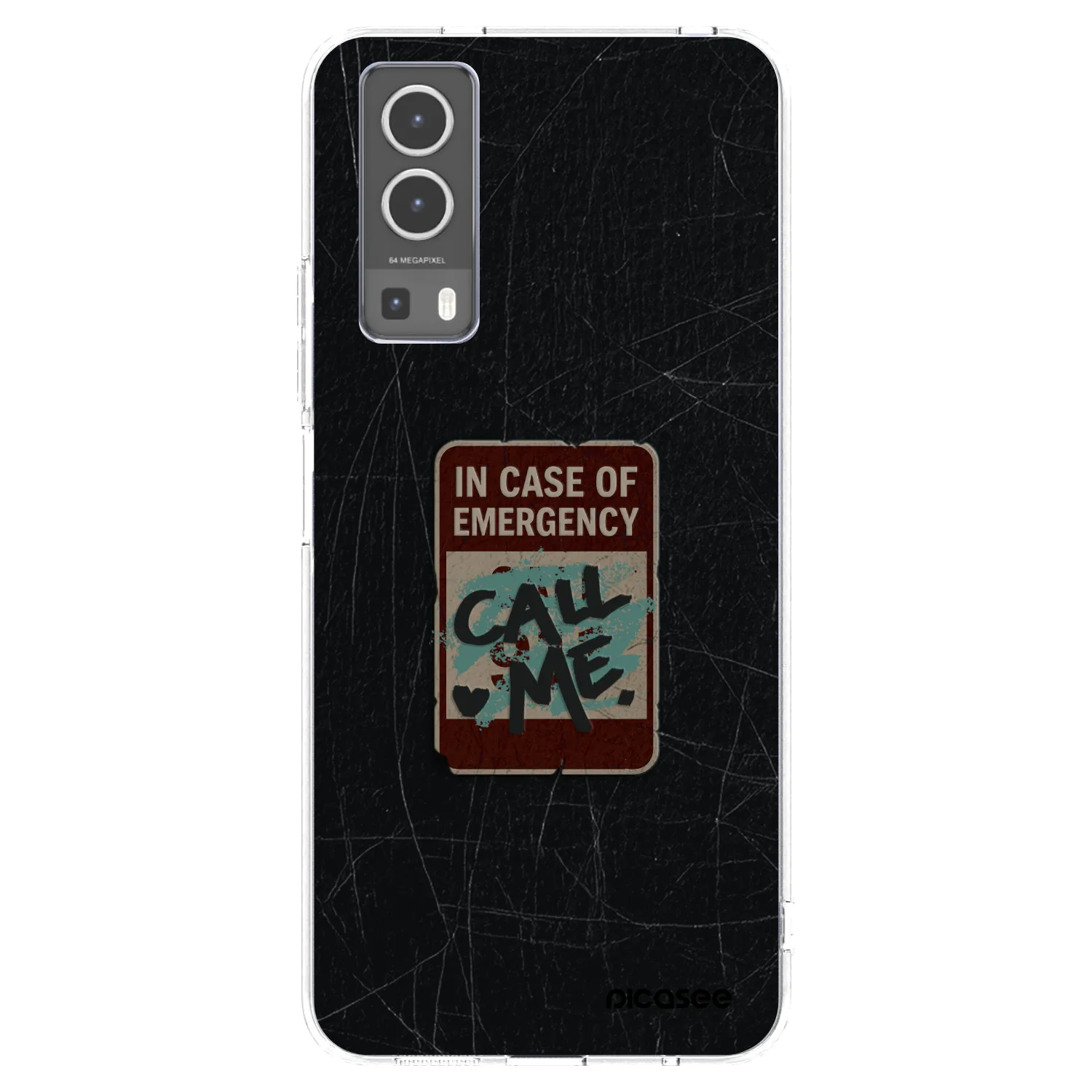 Picasee silikonový průhledný obal pro Vivo Y72 5G - EMERGENCY