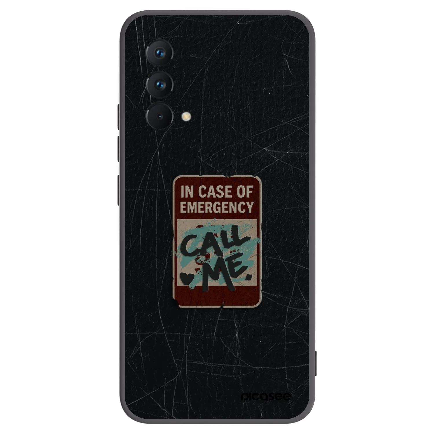 Picasee silikonový černý obal pro Realme GT Master Edition 5G - EMERGENCY