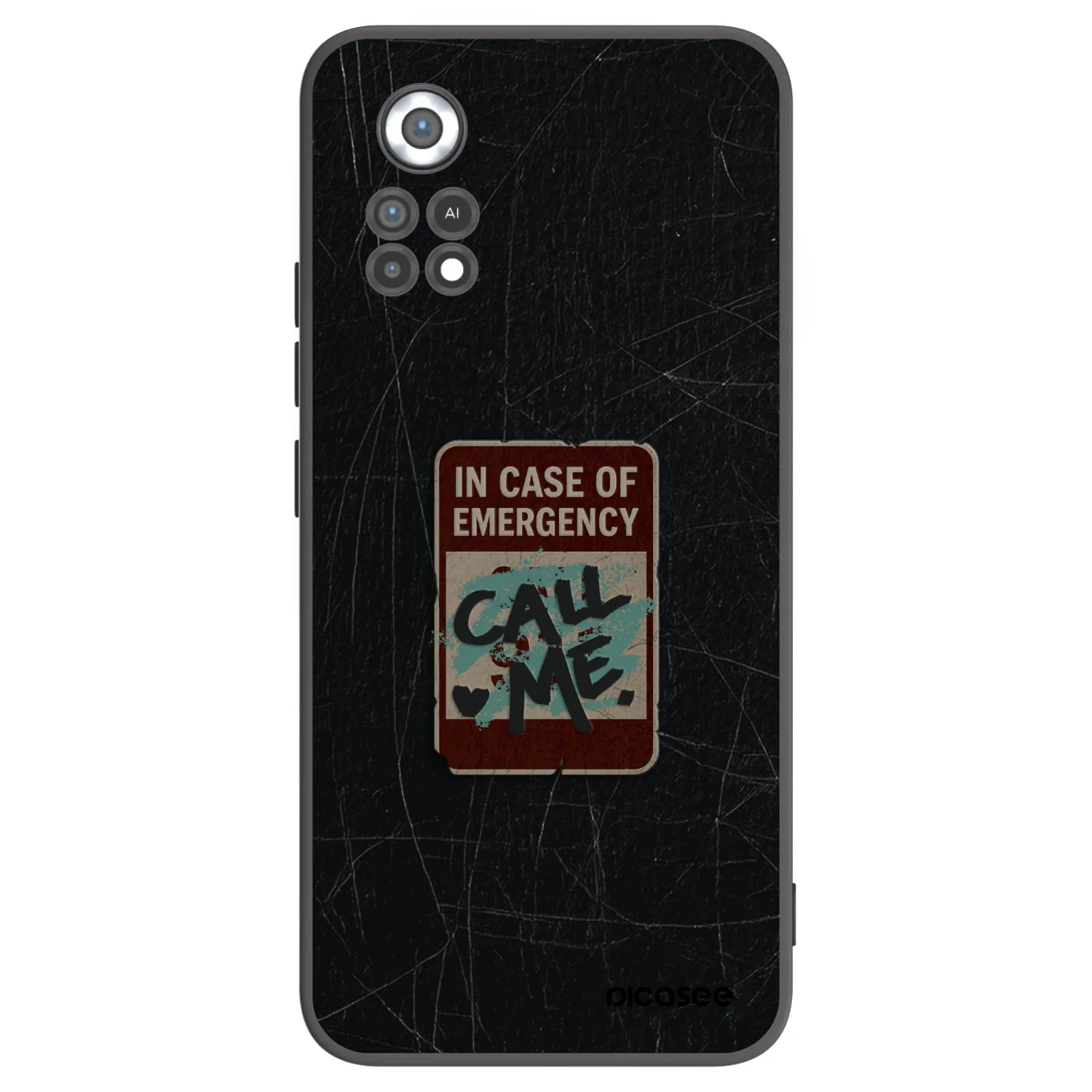 Picasee silikonový černý obal pro Xiaomi Poco X4 Pro 5G - EMERGENCY