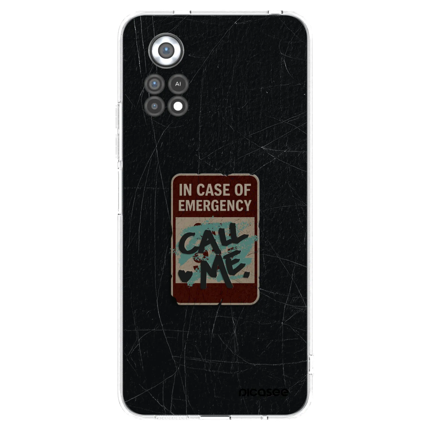Picasee silikonový průhledný obal pro Xiaomi Poco X4 Pro 5G - EMERGENCY