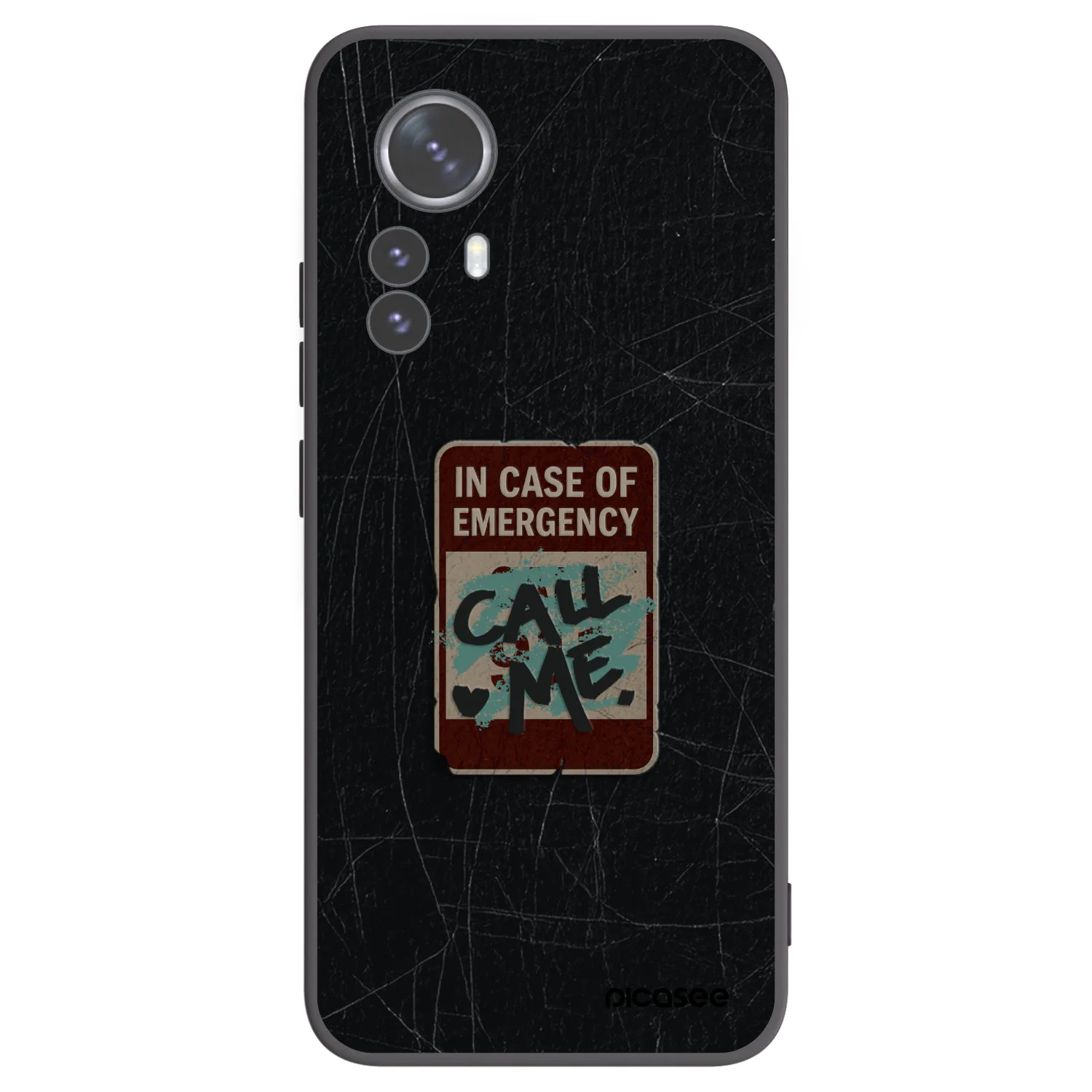 Picasee silikonový černý obal pro Xiaomi 12 Pro - EMERGENCY