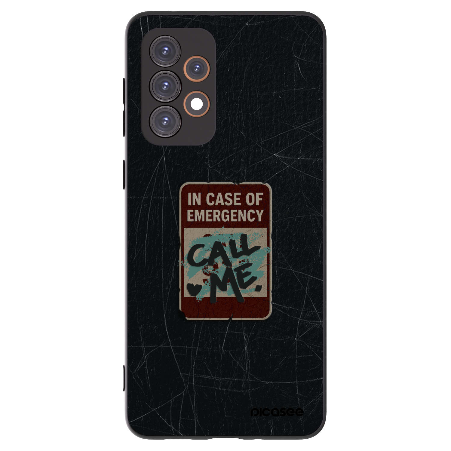 Picasee silikonový černý obal pro Samsung Galaxy A33 5G A336 - EMERGENCY