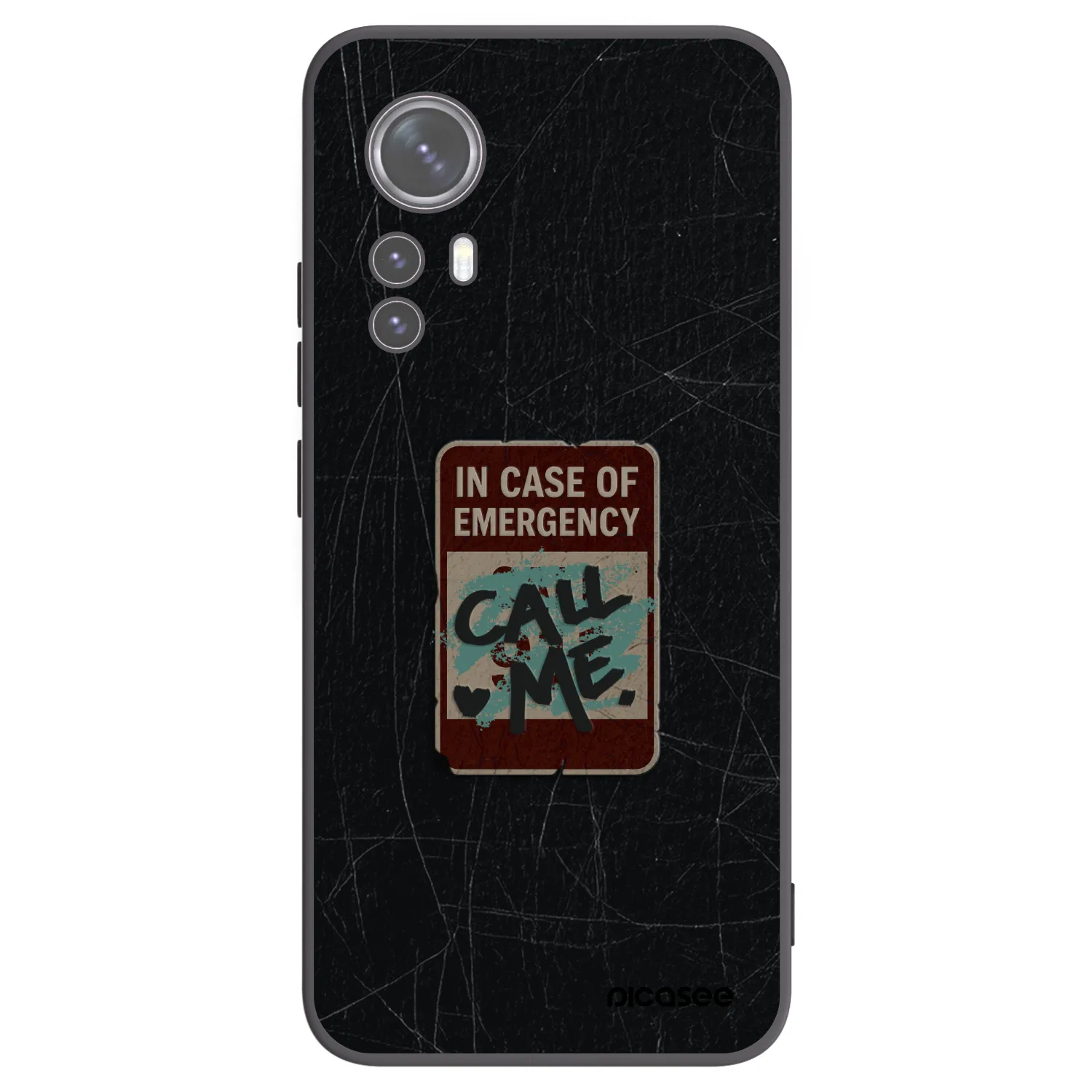 Picasee silikonový černý obal pro Xiaomi 12X - EMERGENCY