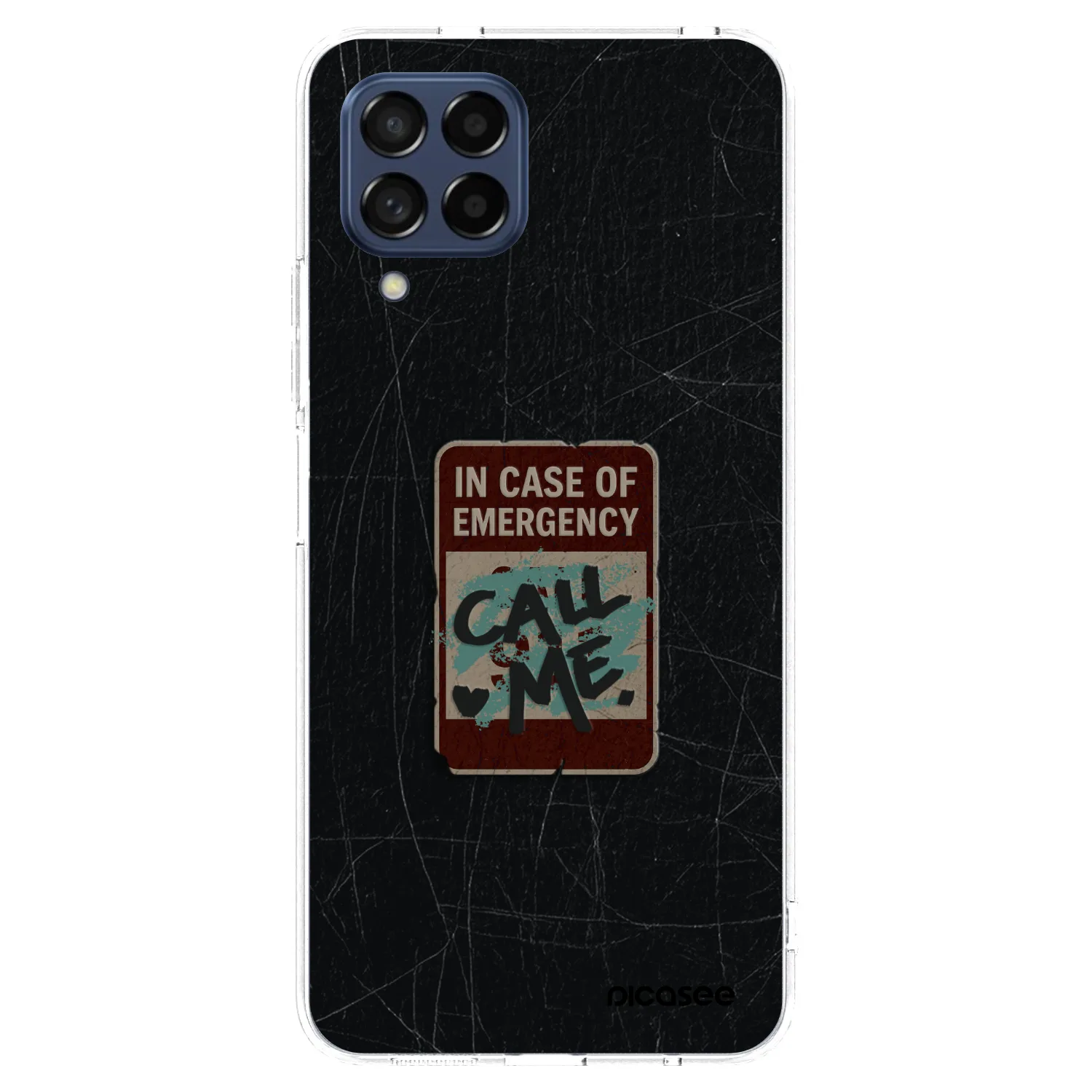 Picasee silikonový průhledný obal pro Samsung Galaxy M53 5G - EMERGENCY