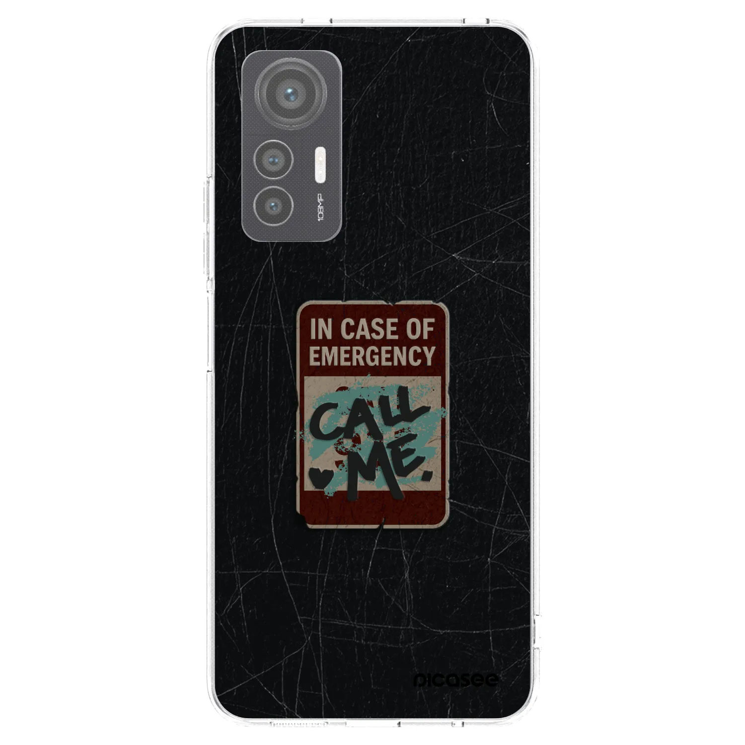 Picasee silikonový průhledný obal pro Xiaomi 12 Lite - EMERGENCY