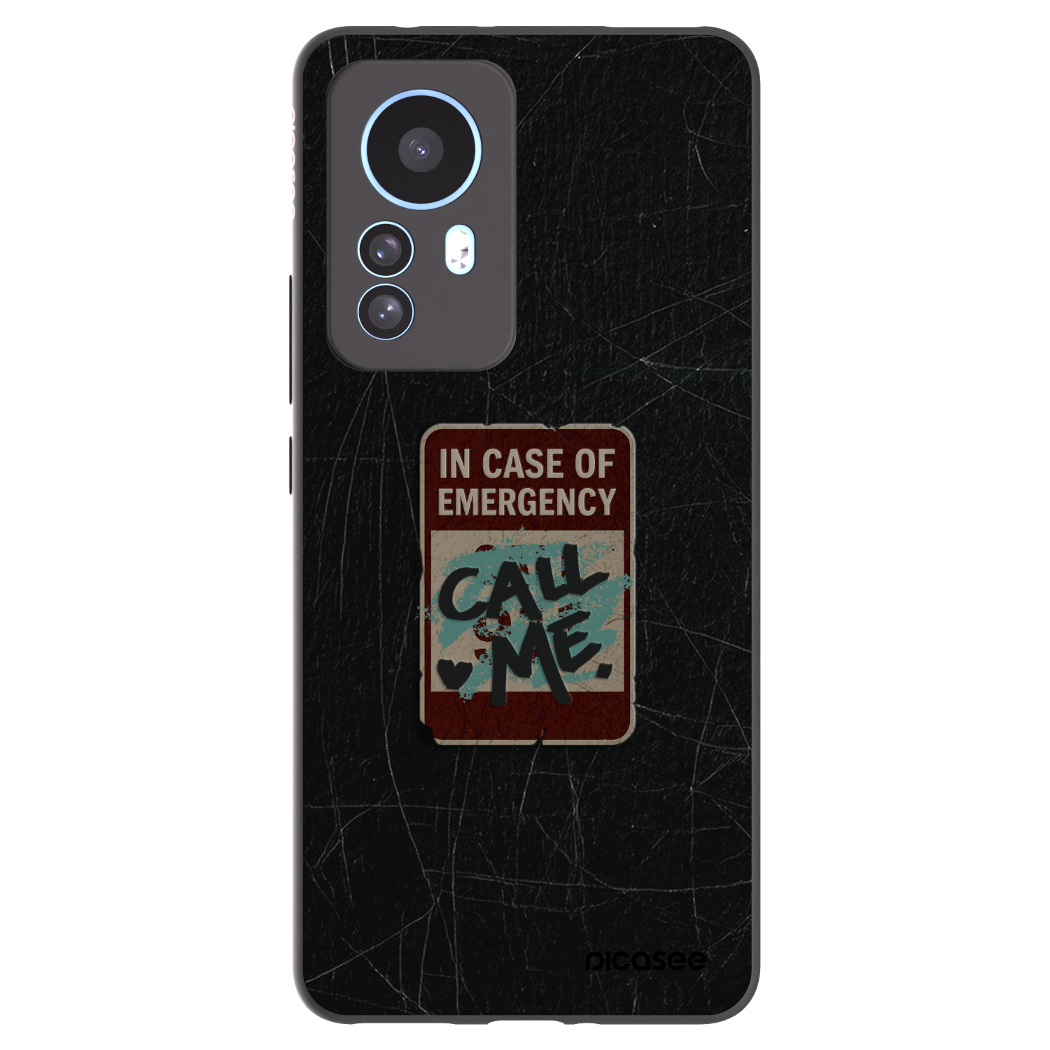 Picasee silikonový černý obal pro Xiaomi 12T Pro - EMERGENCY