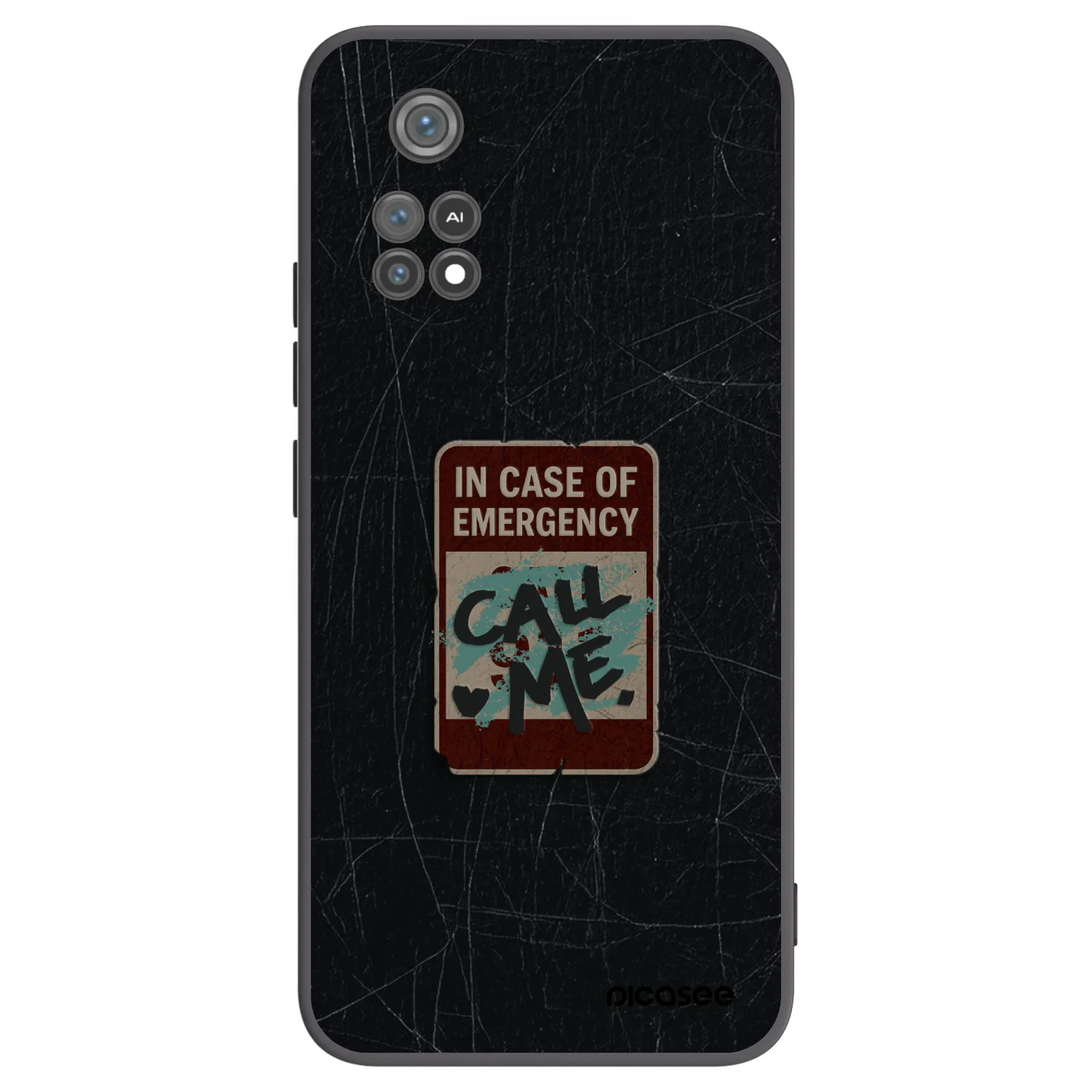 Picasee silikonový černý obal pro Xiaomi Poco M4 Pro - EMERGENCY