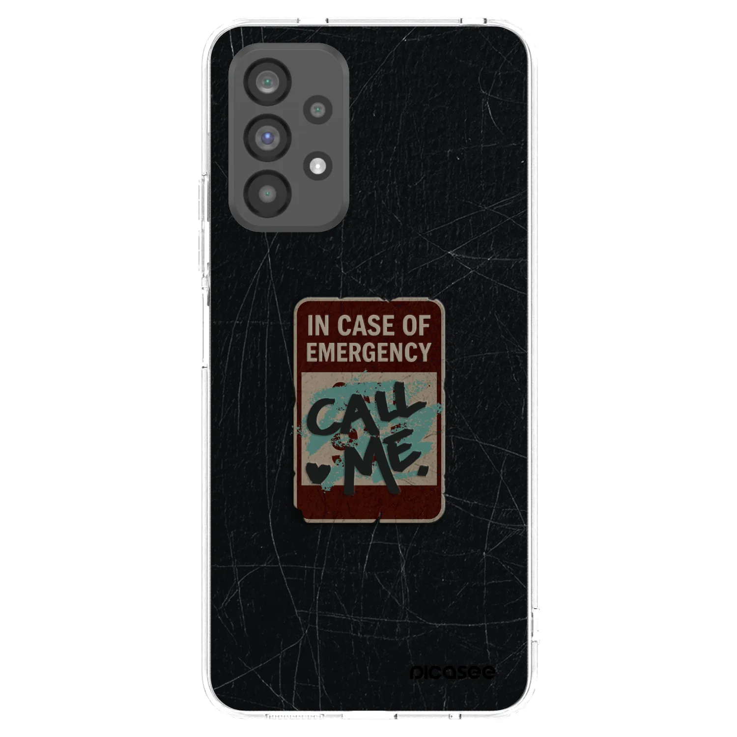 Picasee silikonový průhledný obal pro Samsung Galaxy A73 5G - EMERGENCY