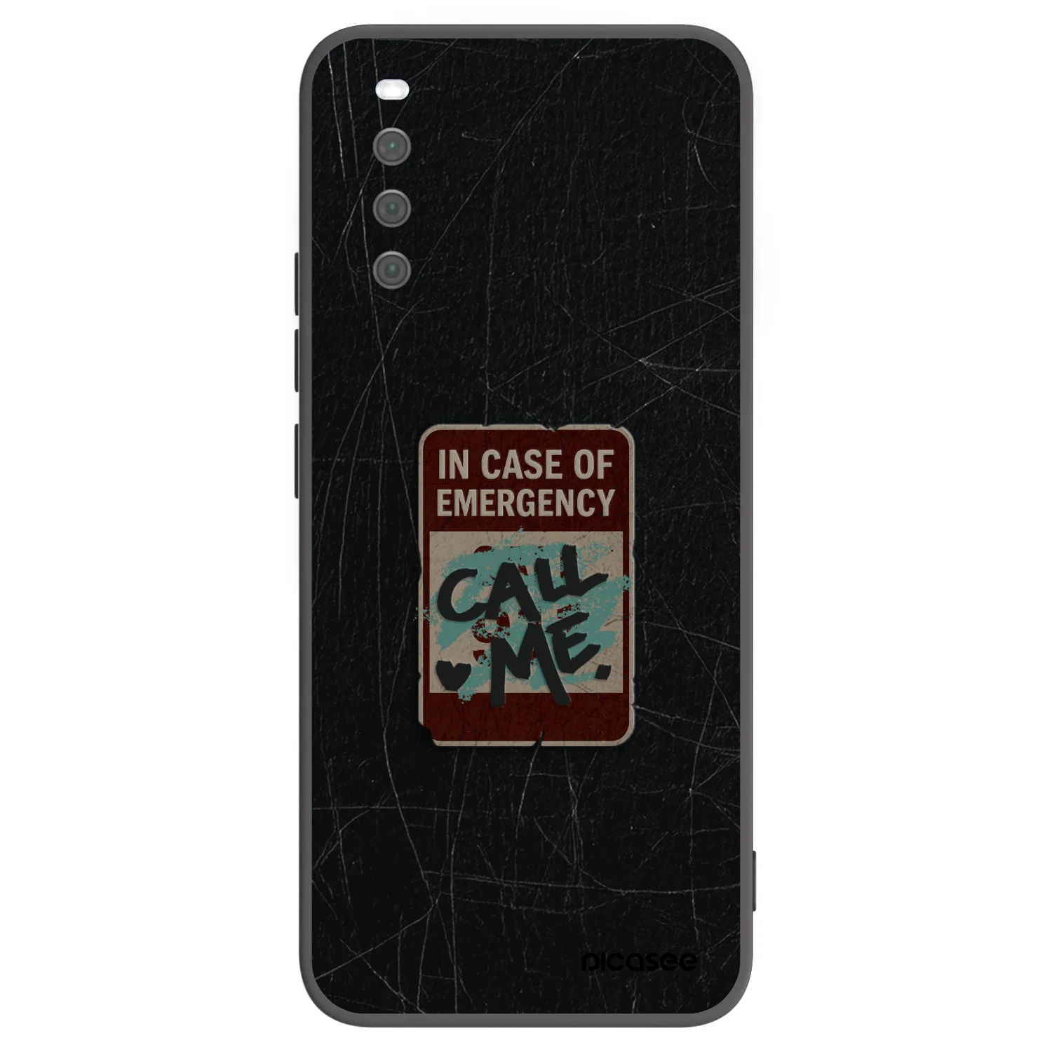 Picasee silikonový černý obal pro Sony Xperia 10 III - EMERGENCY