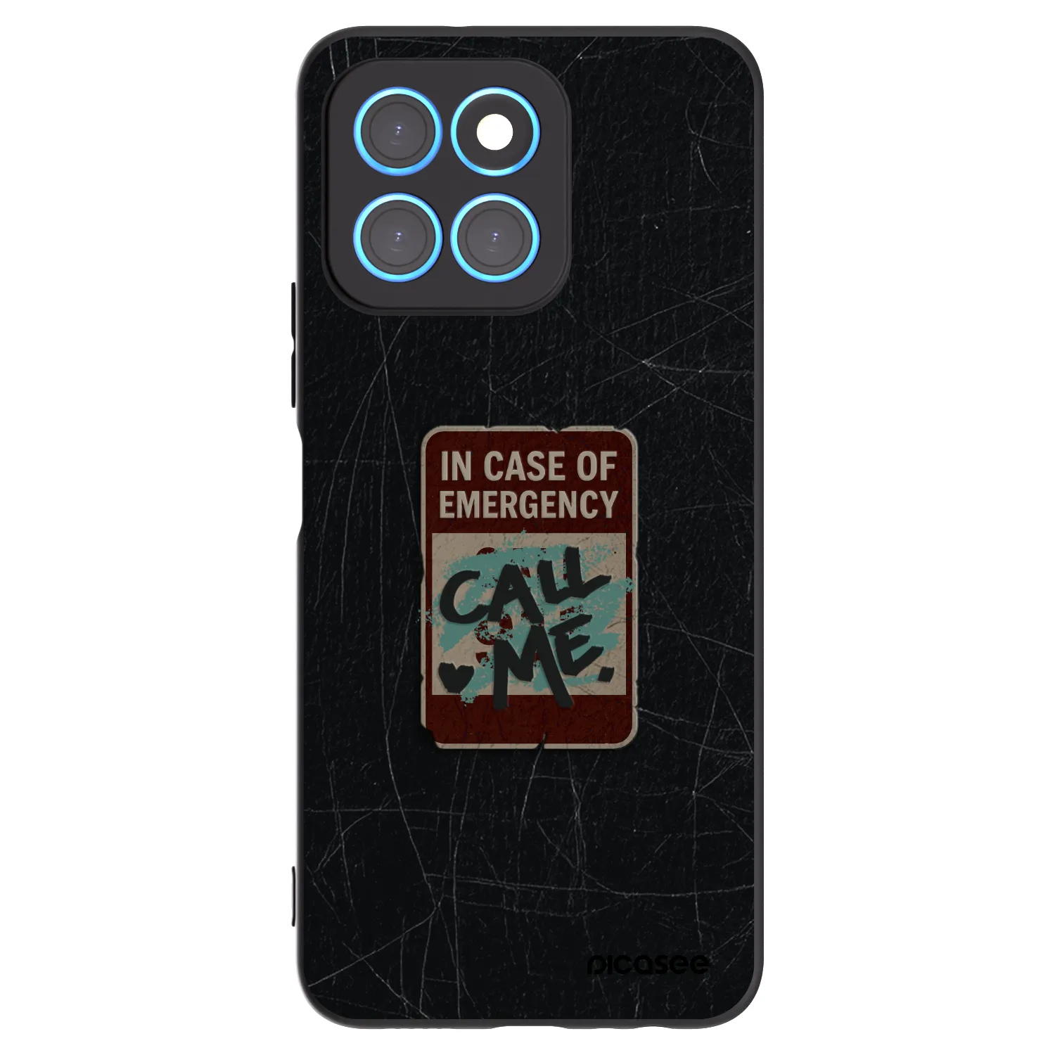 Picasee silikonový černý obal pro Honor X6 - EMERGENCY