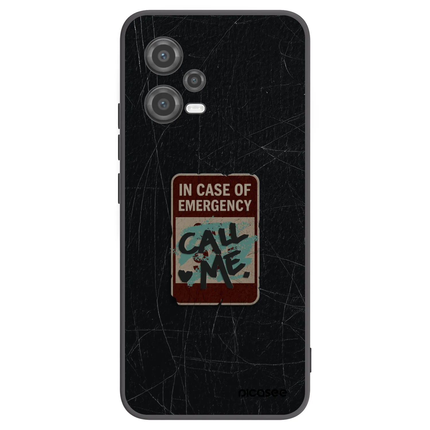 Picasee silikonový černý obal pro Xiaomi Poco X5 - EMERGENCY