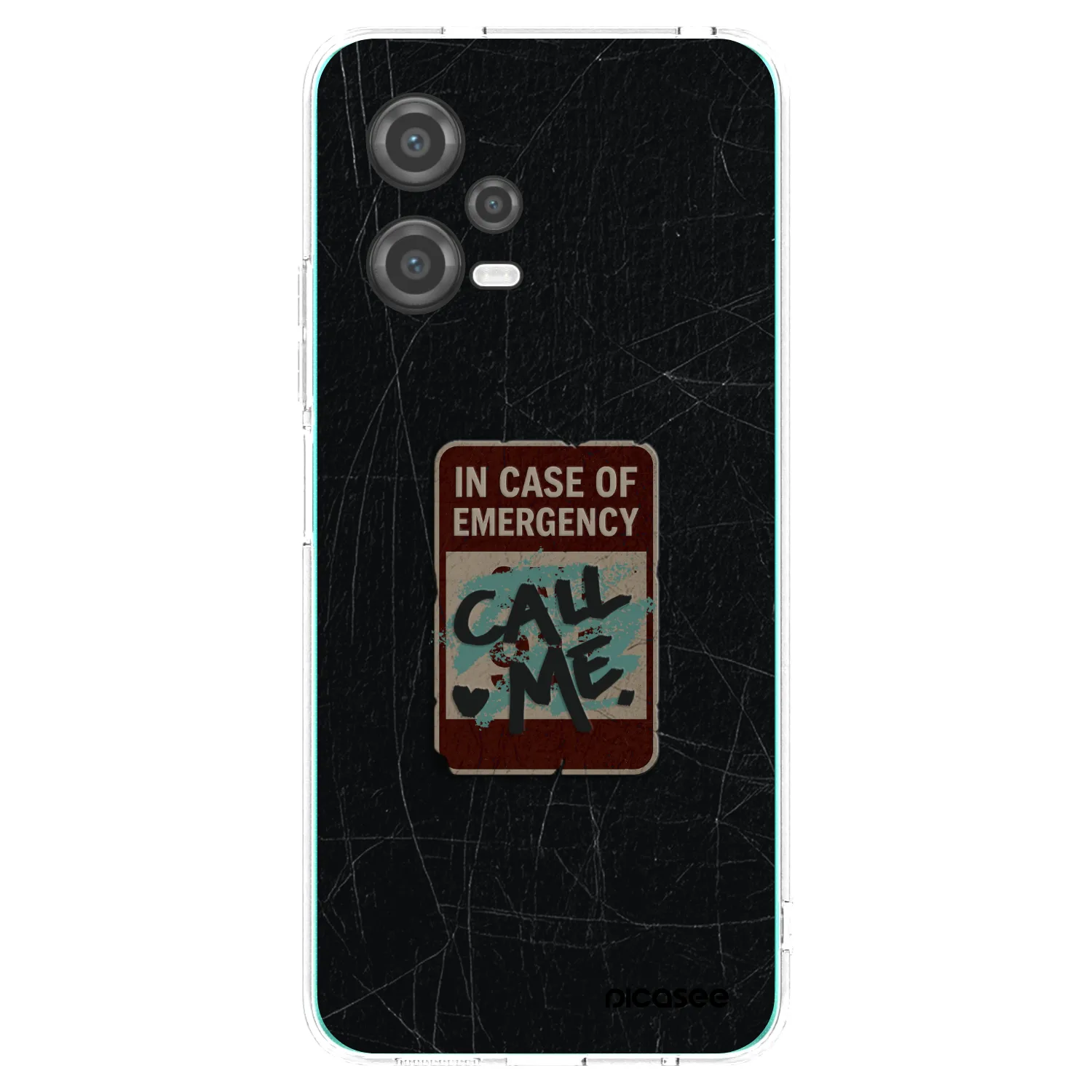 Picasee silikonový průhledný obal pro Xiaomi Poco X5 - EMERGENCY