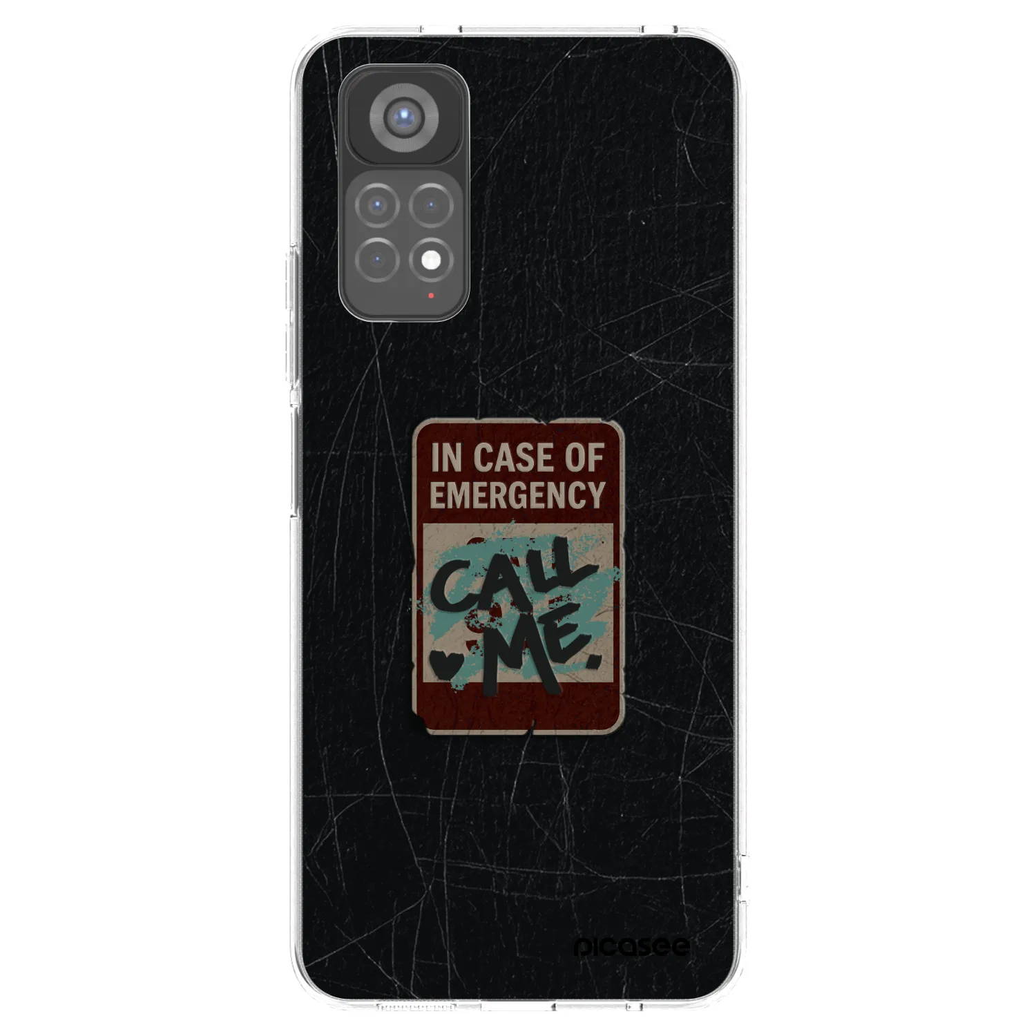 Picasee silikonový průhledný obal pro Xiaomi Redmi Note 11S 5G - EMERGENCY