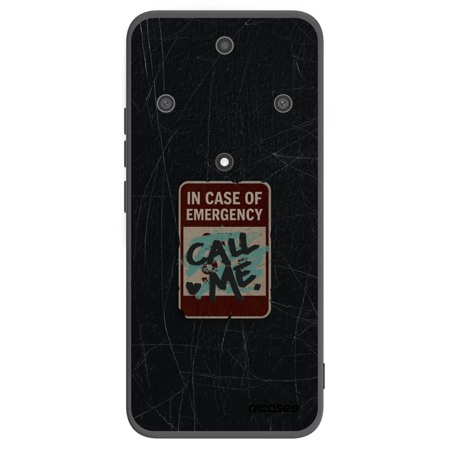 Picasee silikonový černý obal pro Honor Magic5 Lite 5G - EMERGENCY