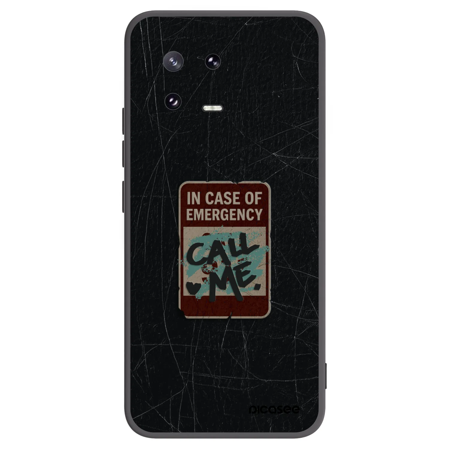 Picasee silikonový černý obal pro Xiaomi 13 Pro - EMERGENCY