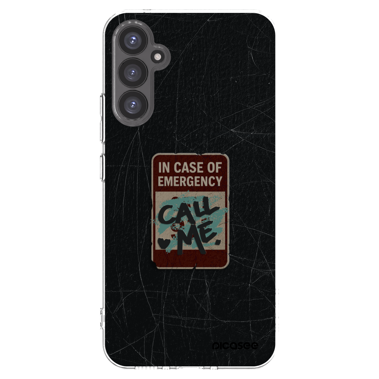 Picasee silikonový průhledný obal pro Samsung Galaxy A34 5G A346B - EMERGENCY