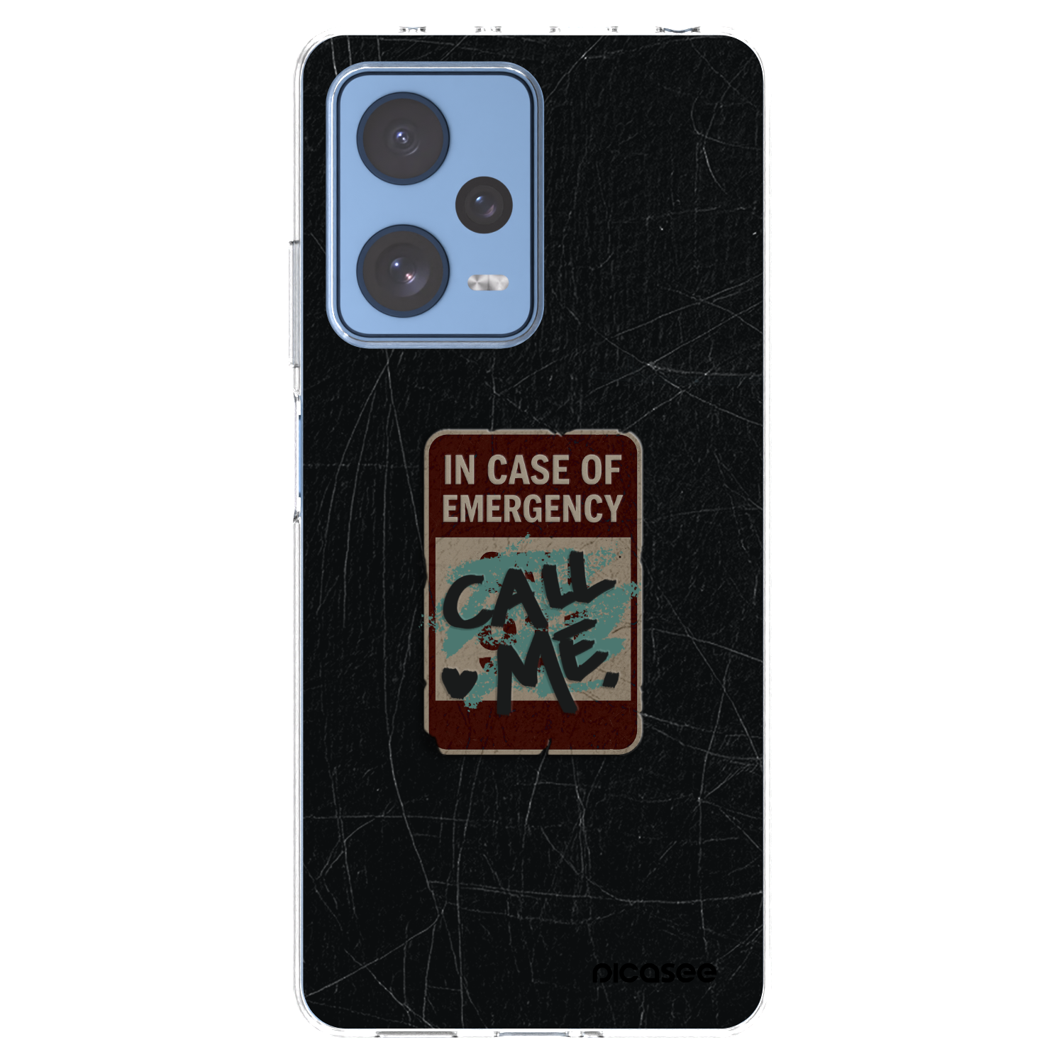 Picasee silikonový průhledný obal pro Xiaomi Redmi Note 12 Pro 5G - EMERGENCY