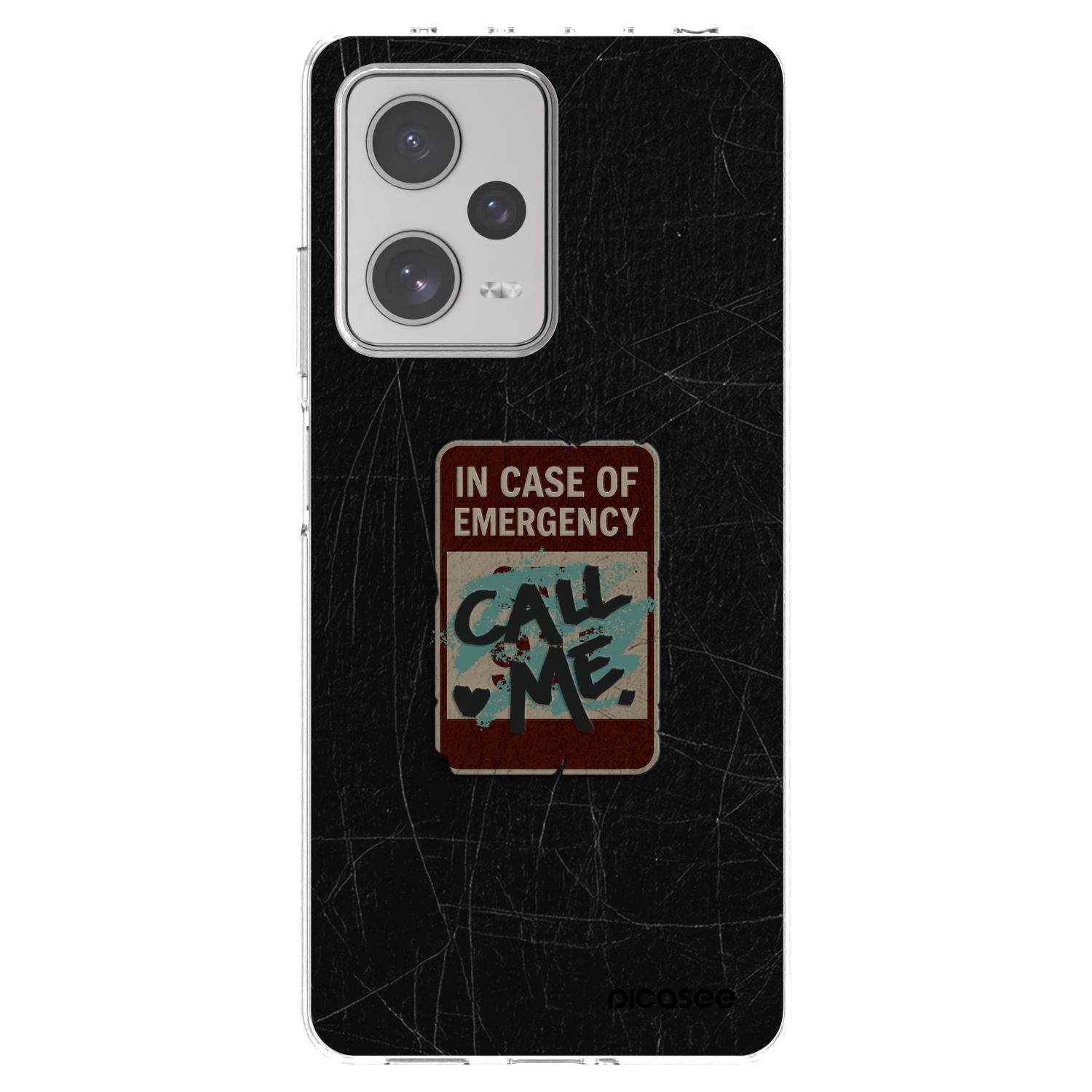 Picasee silikonový průhledný obal pro Xiaomi Redmi Note 12 Pro+ 5G - EMERGENCY