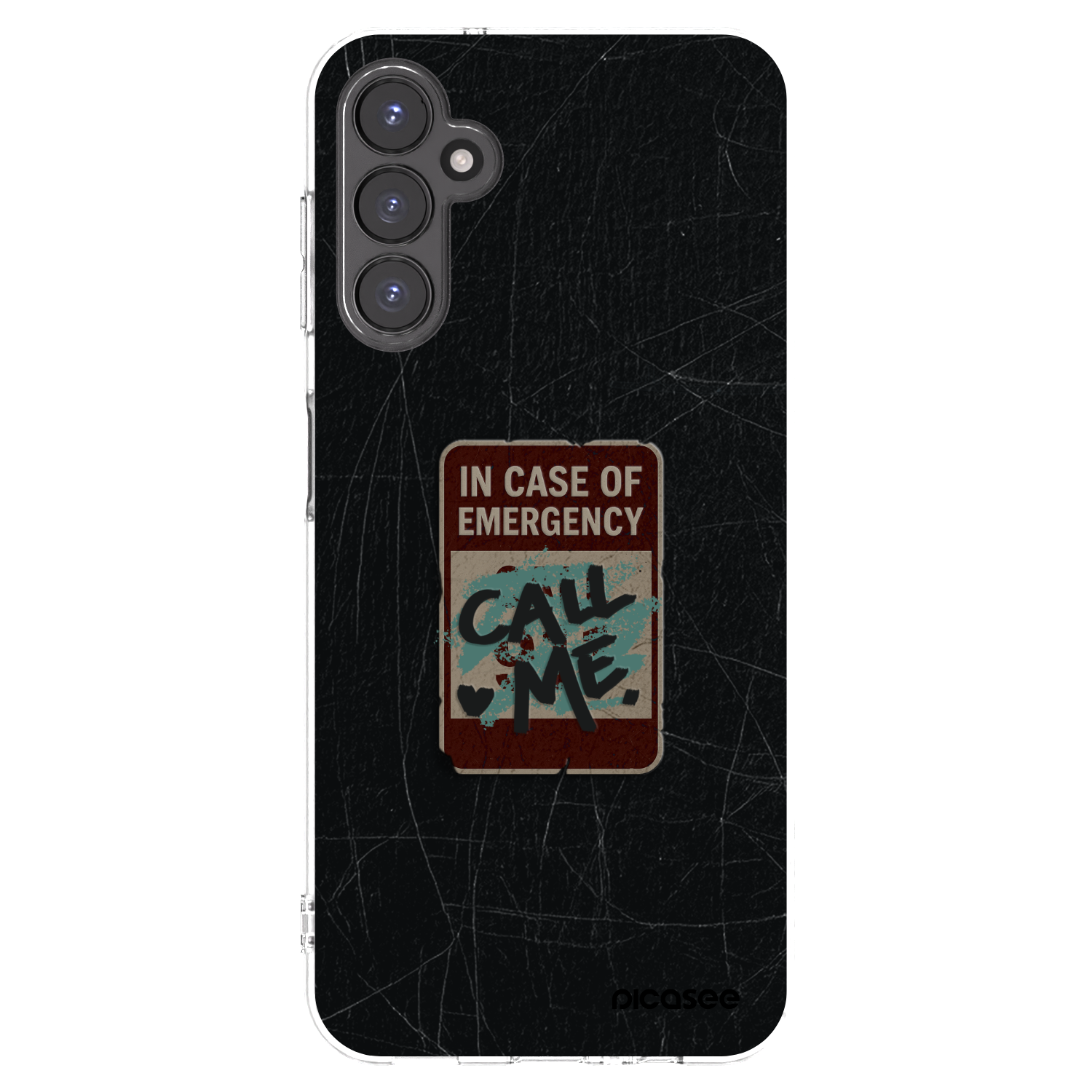 Picasee silikonový průhledný obal pro Samsung Galaxy A14 4G A145R - EMERGENCY