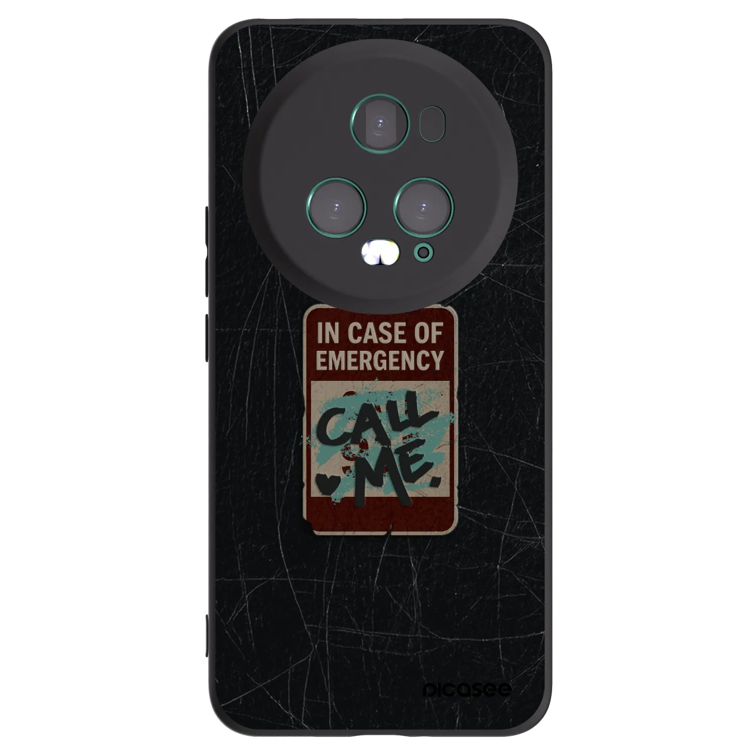 Picasee silikonový černý obal pro Honor Magic5 Pro - EMERGENCY