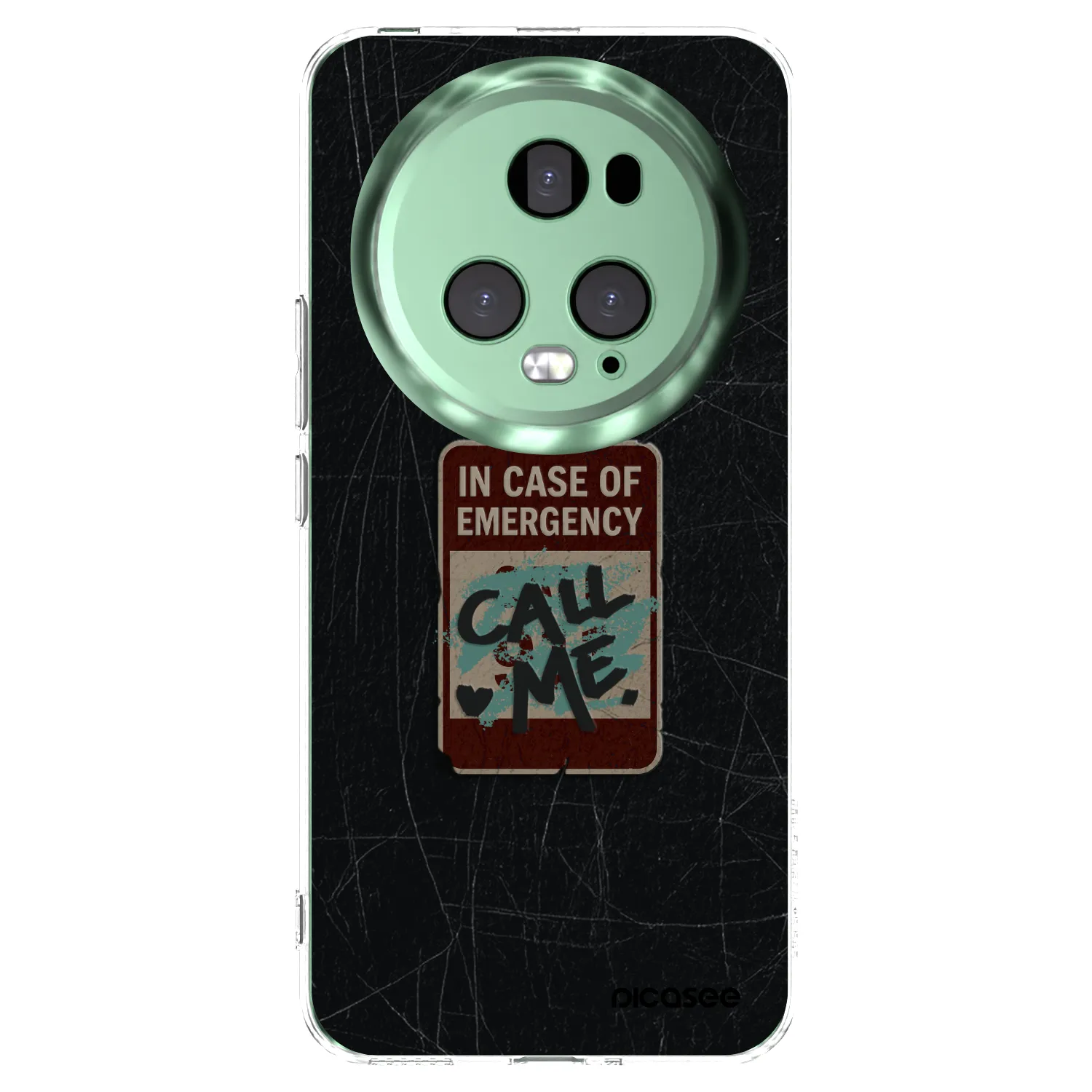 Picasee silikonový průhledný obal pro Honor Magic5 Pro - EMERGENCY