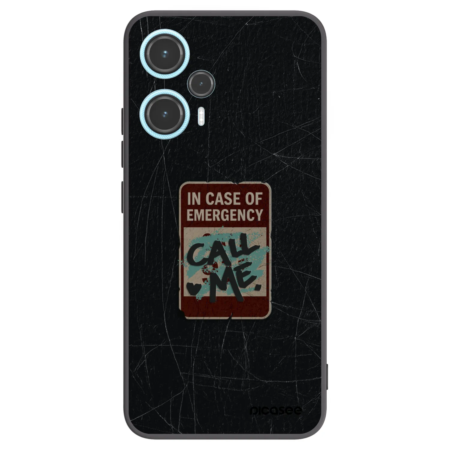 Picasee silikonový černý obal pro Xiaomi Poco F5 - EMERGENCY