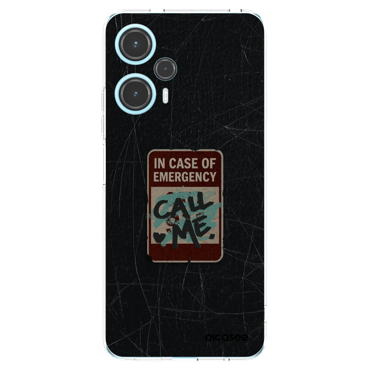 Picasee silikonový průhledný obal pro Xiaomi Poco F5 - EMERGENCY
