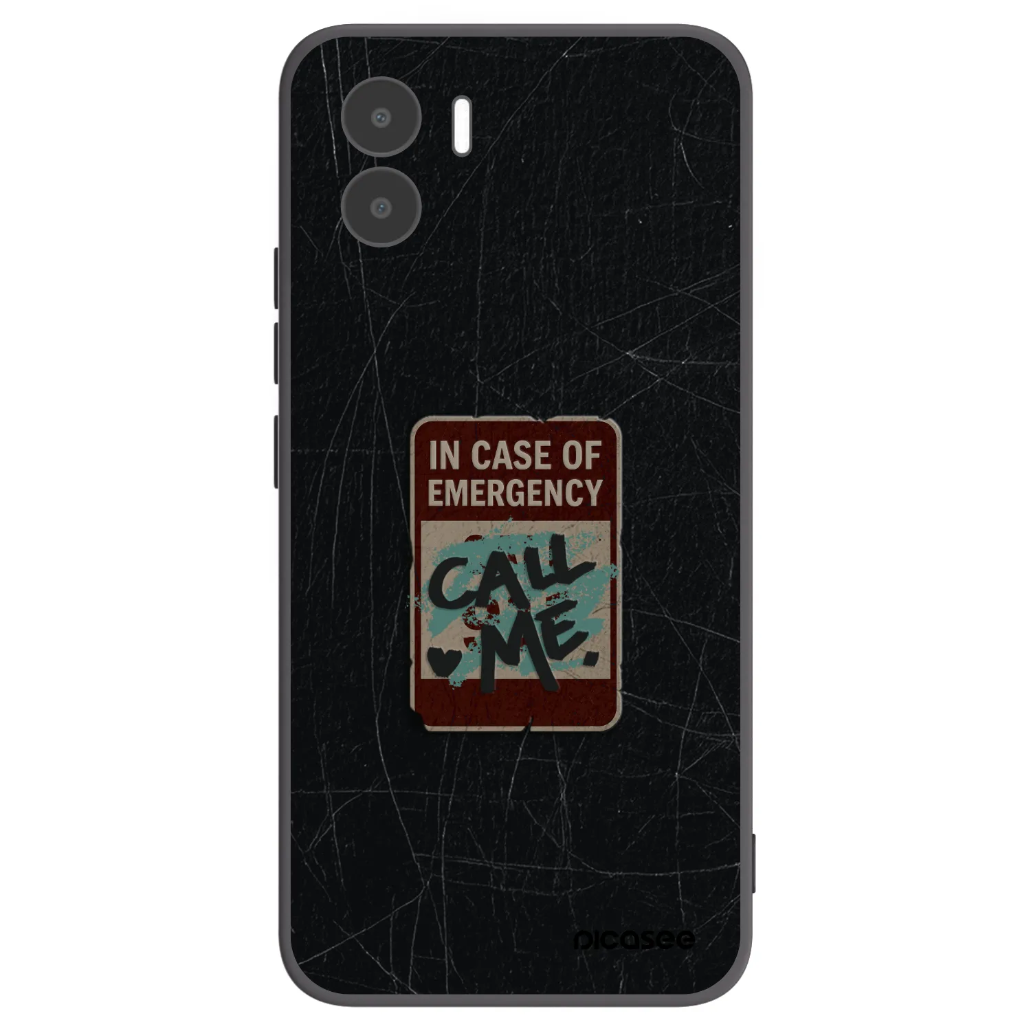Picasee silikonový černý obal pro Xiaomi Redmi A2 - EMERGENCY