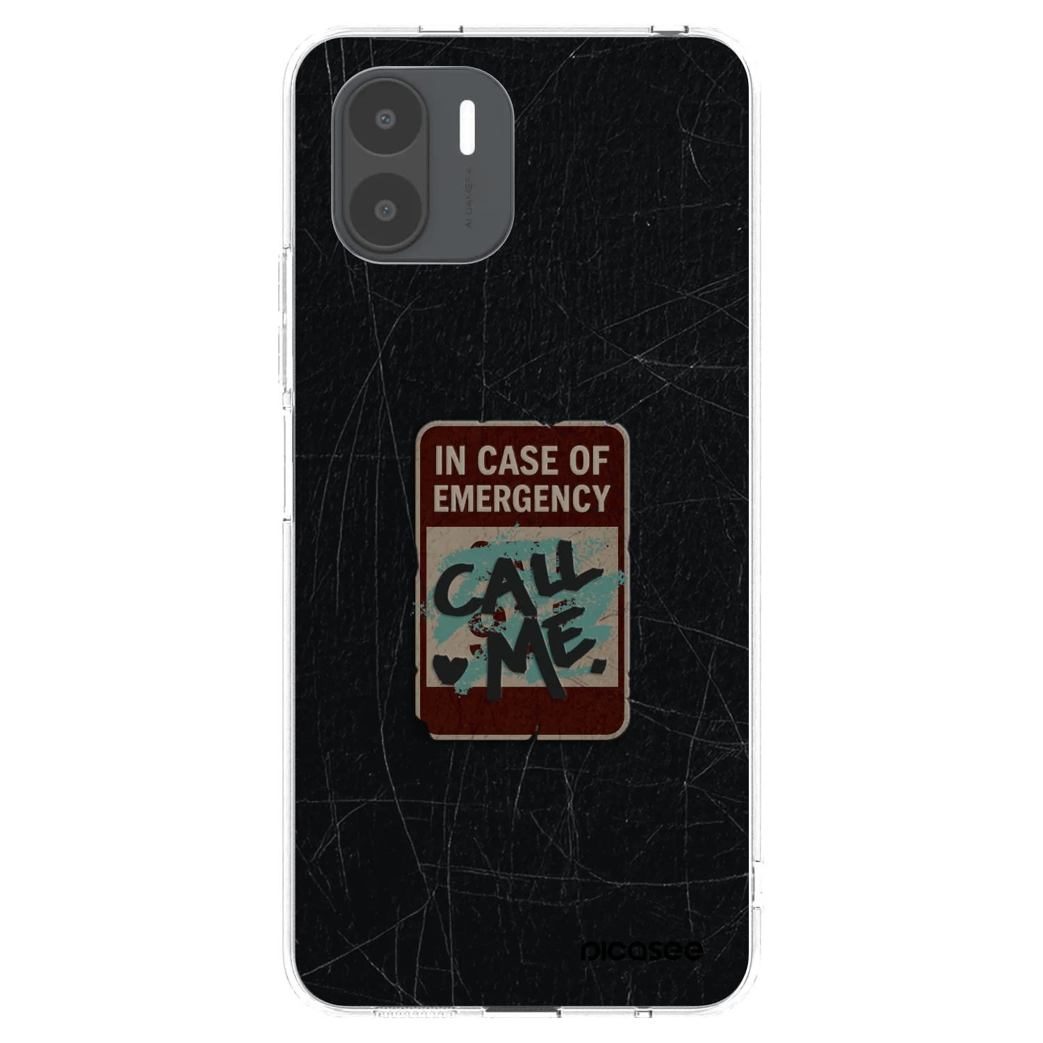 Picasee silikonový průhledný obal pro Xiaomi Redmi A2 - EMERGENCY