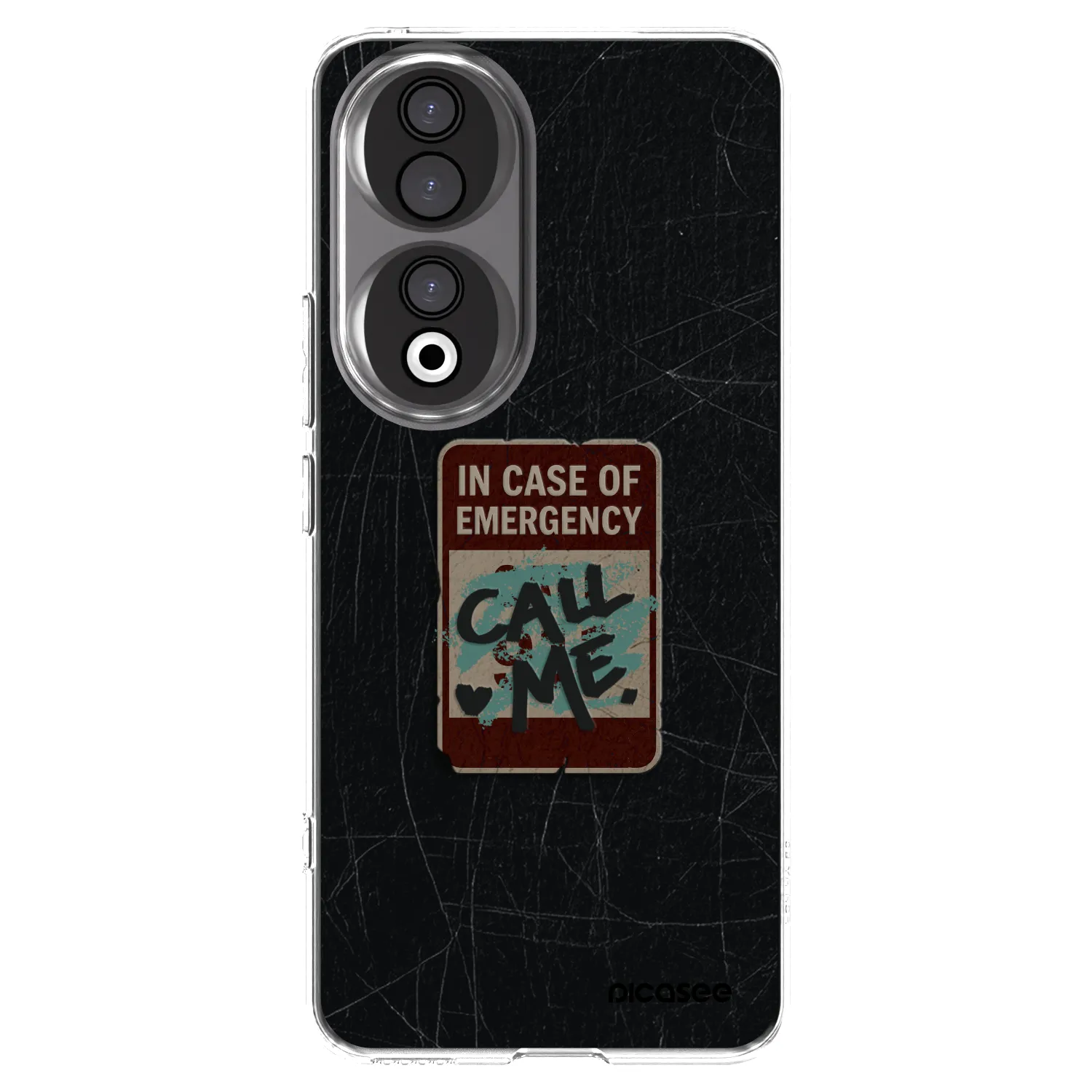 Picasee silikonový průhledný obal pro Honor 90 5G - EMERGENCY