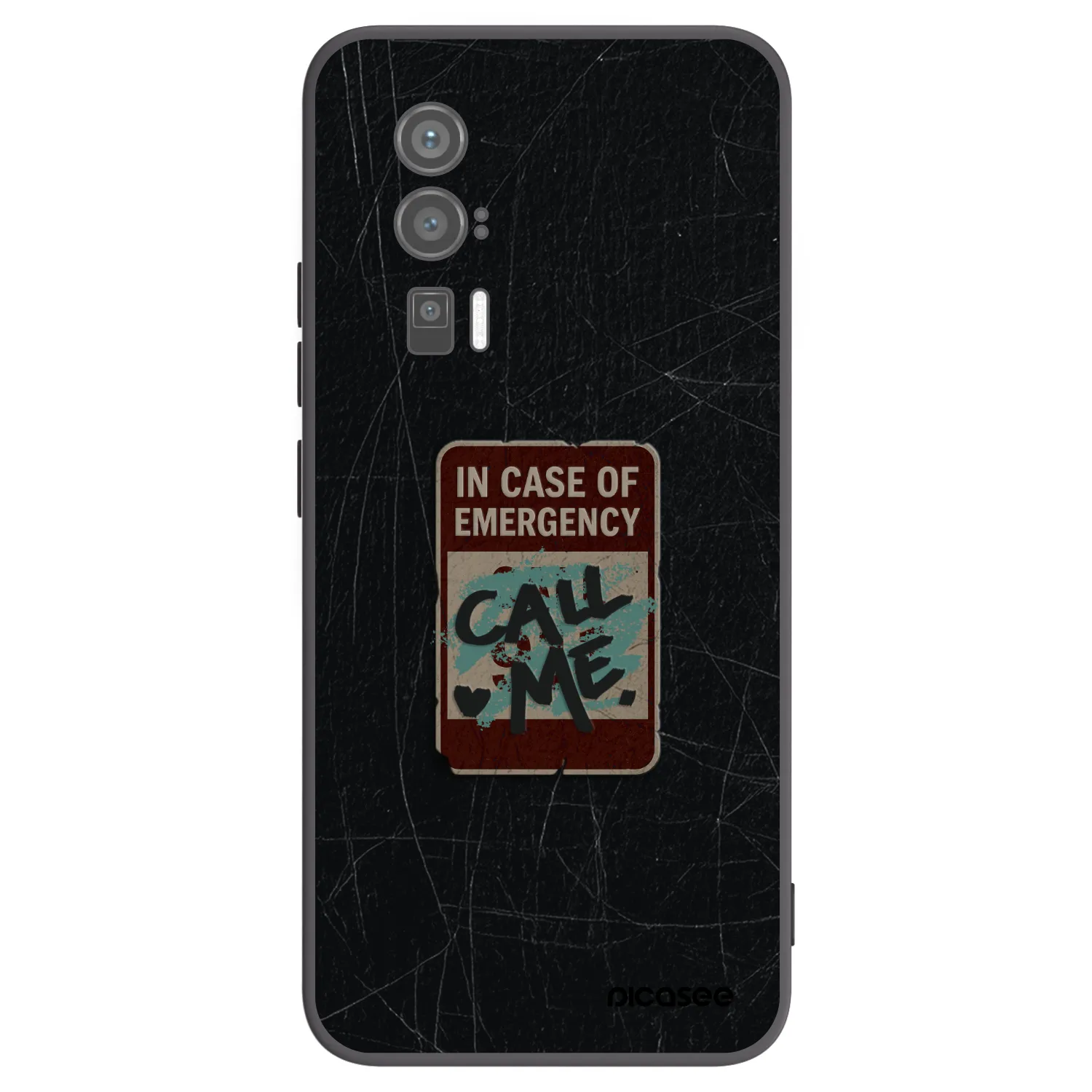 Picasee silikonový černý obal pro Xiaomi Poco F5 Pro 5G - EMERGENCY