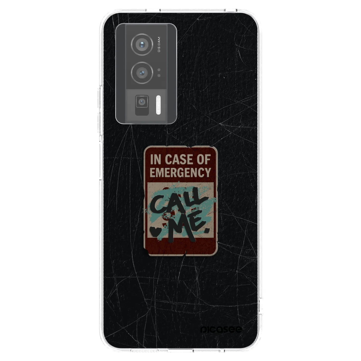 Picasee silikonový průhledný obal pro Xiaomi Poco F5 Pro 5G - EMERGENCY