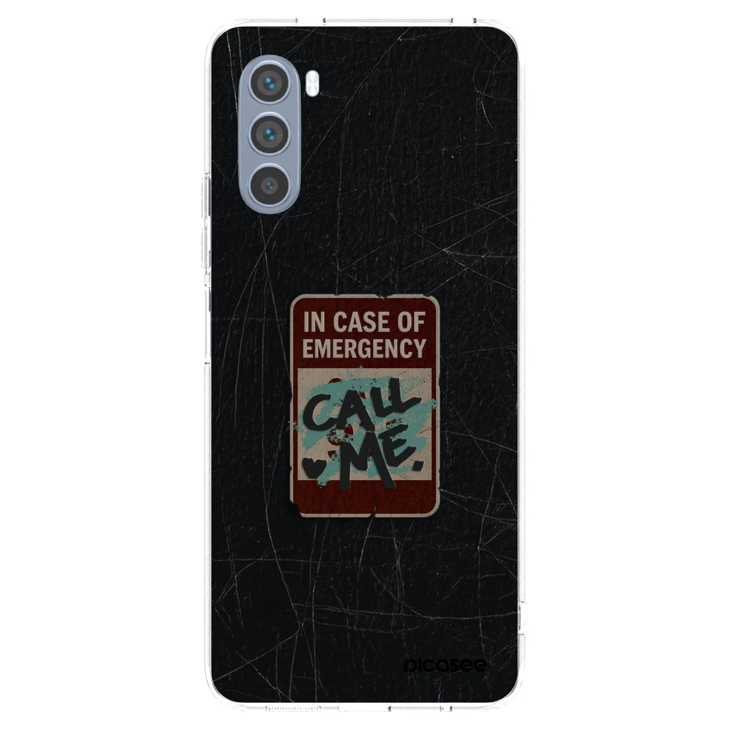Picasee silikonový průhledný obal pro Motorola Moto G62 - EMERGENCY