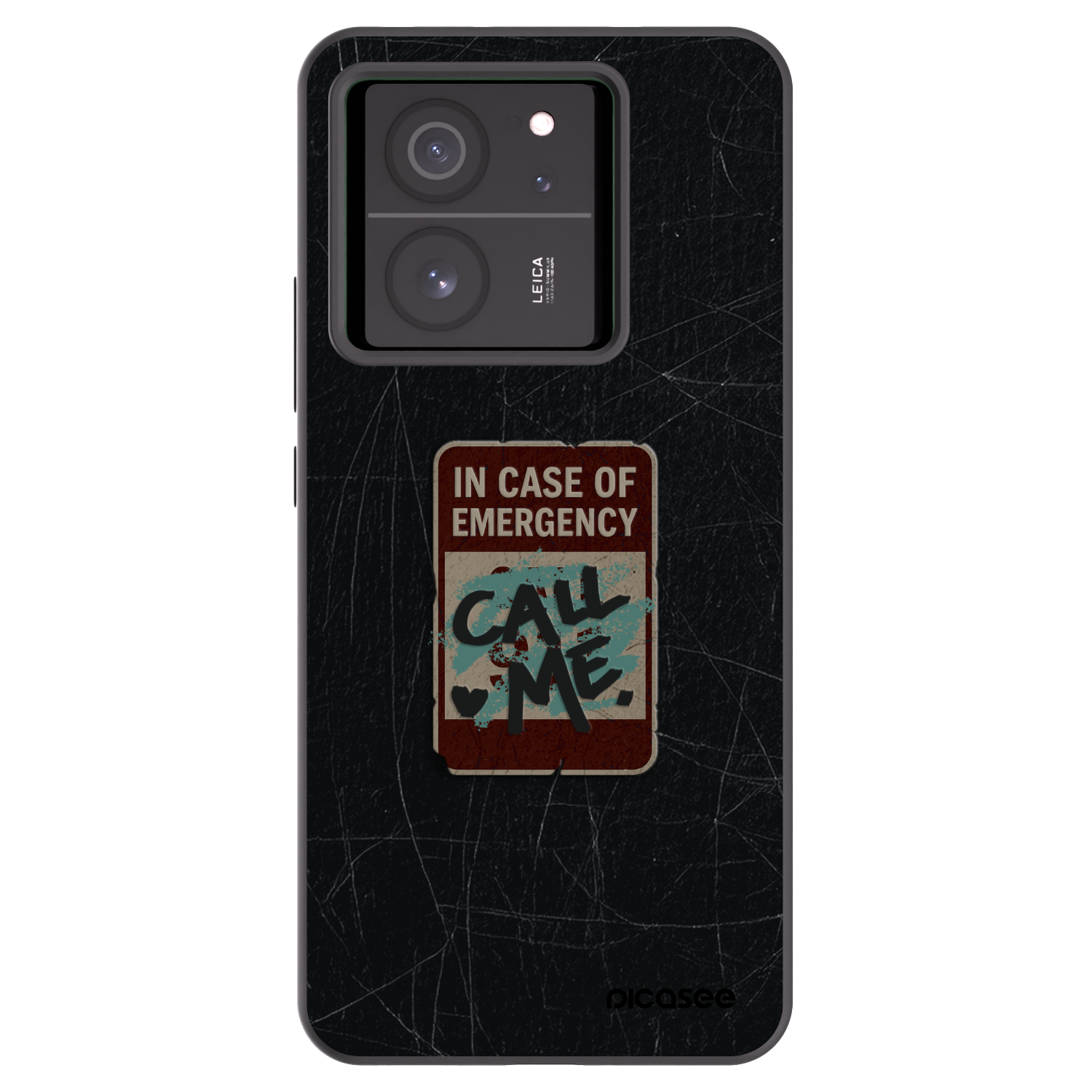 Picasee silikonový černý obal pro Xiaomi 13T - EMERGENCY
